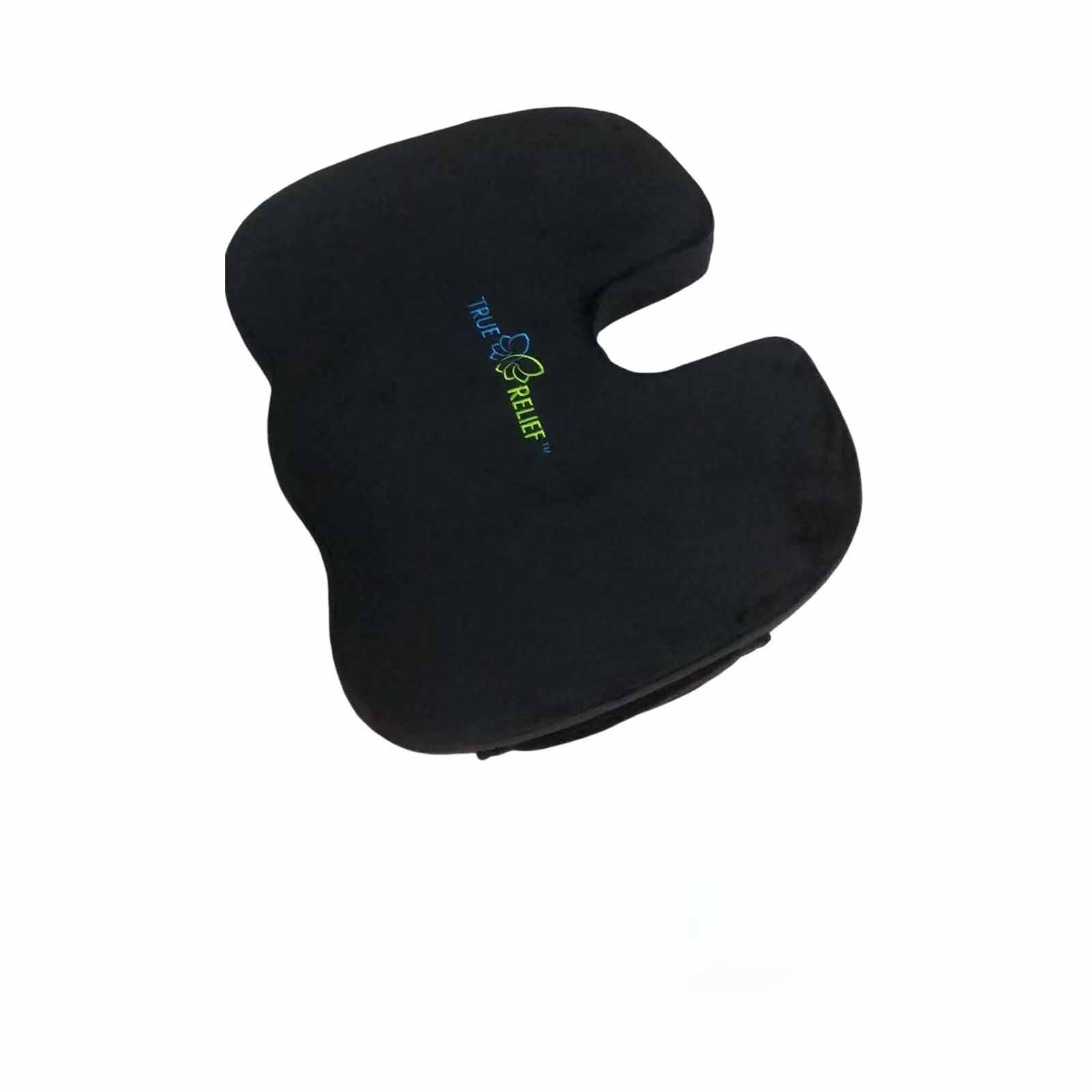 TRUE RELIE Ortho-memory Foam Seat Cushion - Relax Black TRSC-RBLK-image 2