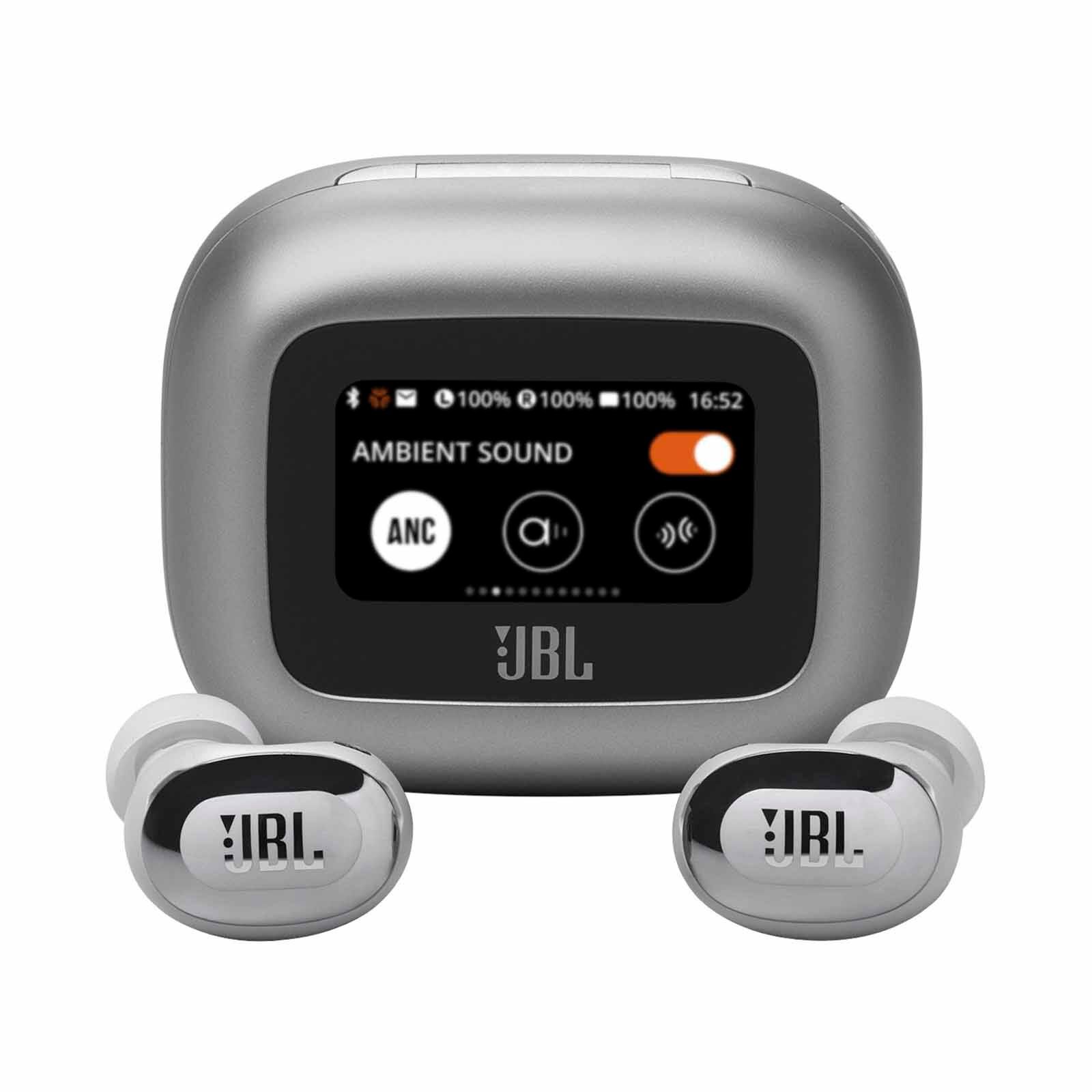 JBL True Wireless Noise Cancelling Earbuds LIVE BUDS 3 SILVER-image 1