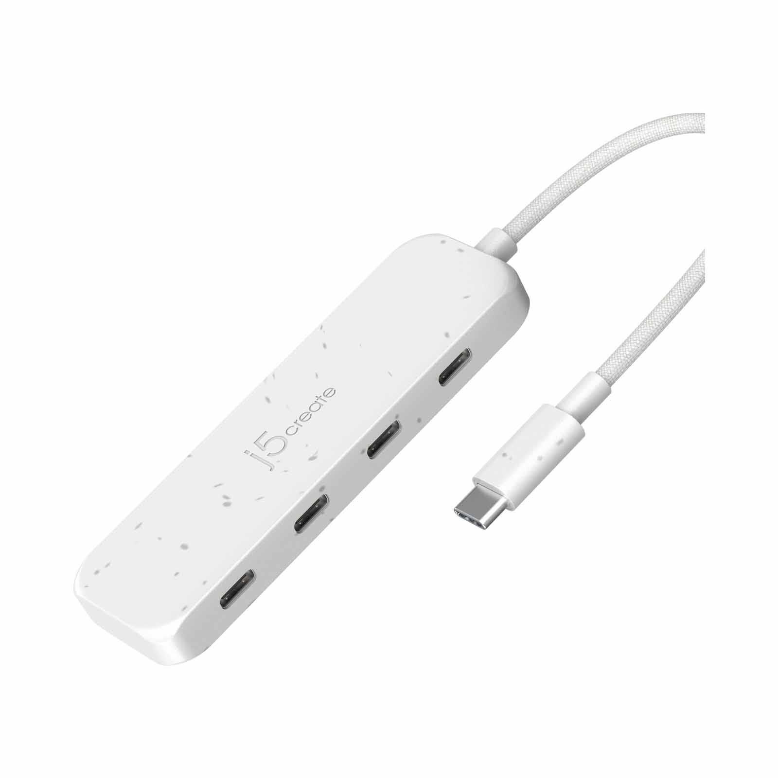 J5CREATE Usb-c To 4-port Type-c Gen 2 Hub (white) JCH345EW