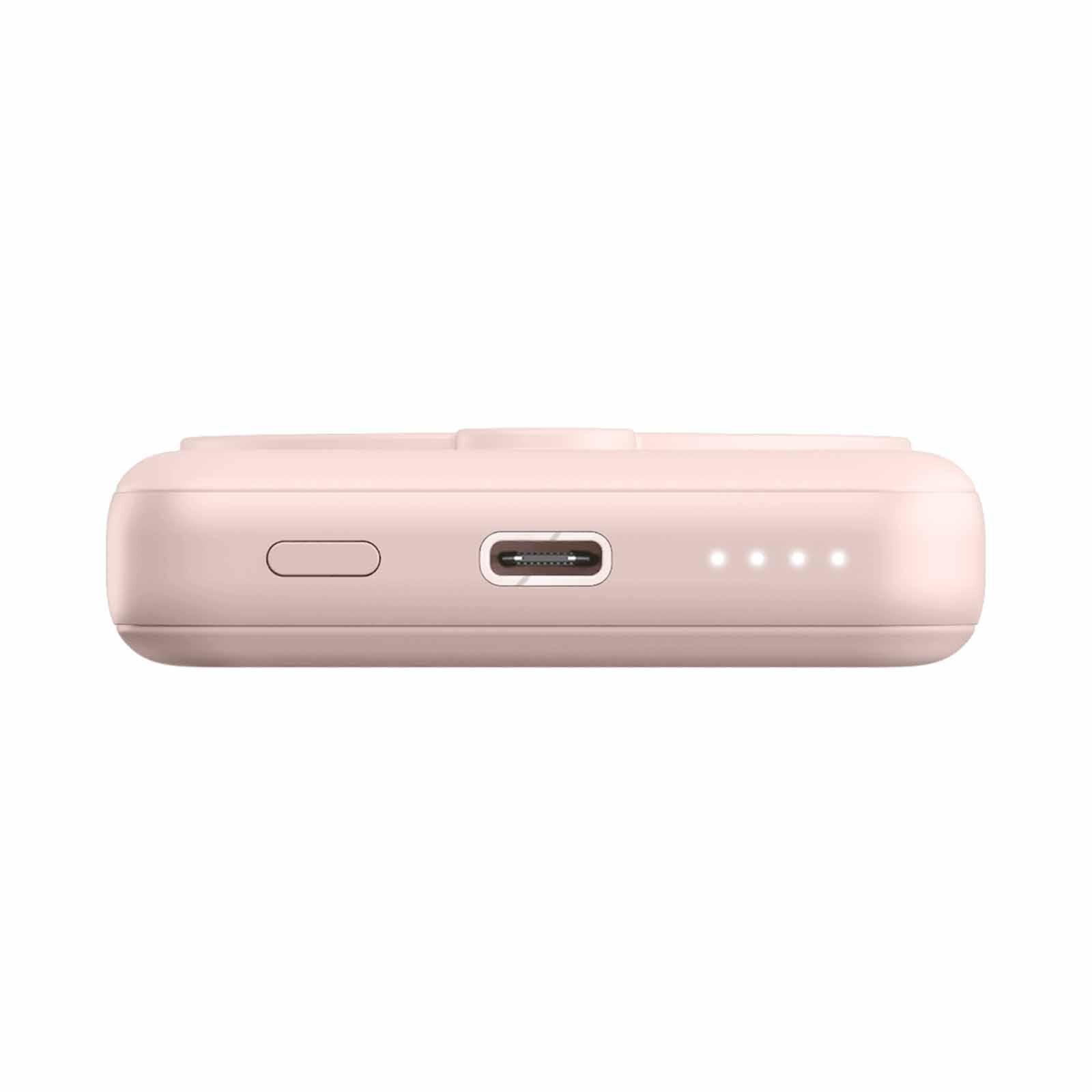 ENERGEA Magpac Mini 10000mah Ultra Slim Magsafe Compatible Powerbank With Built-in Video Stand - Pink MP-MINI-PNK-image 5