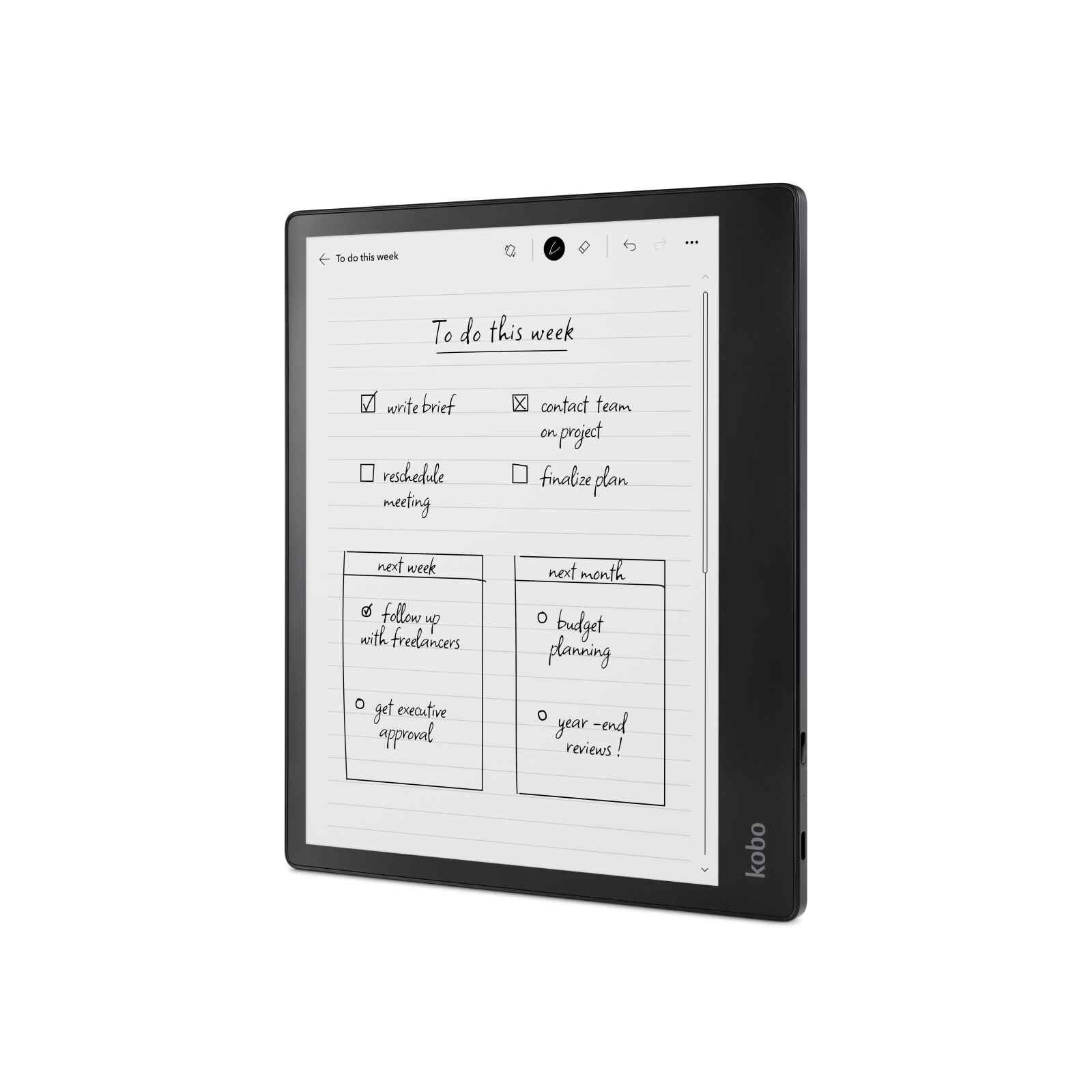RAKUTEN KO Kobo Elipsa 2e Black Bundle (with Stylus) N605-KU-BK-K-BU-image 4