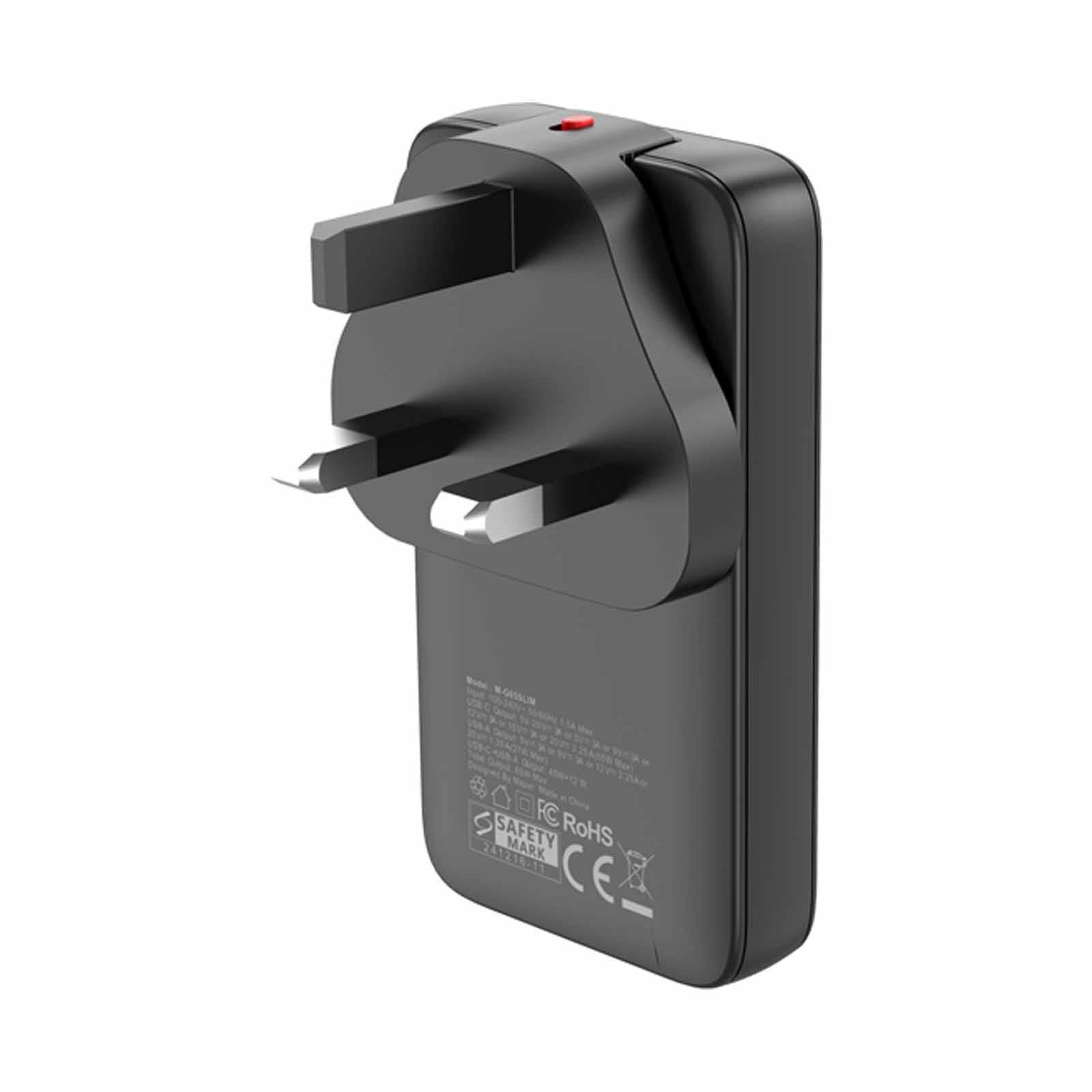 MAZER Prestigegan Pd65w 1c1a With Travel Plugs - Black M-G65SLIM-BK-image 6