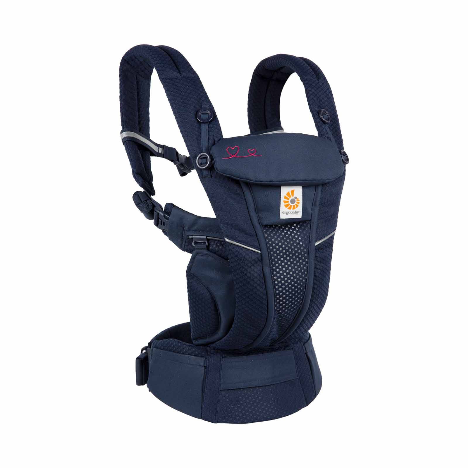 ERGOBABY Omni Breeze Baby Carrier - Infinite Love, Blue BCZ360PNLVBLU-image 3