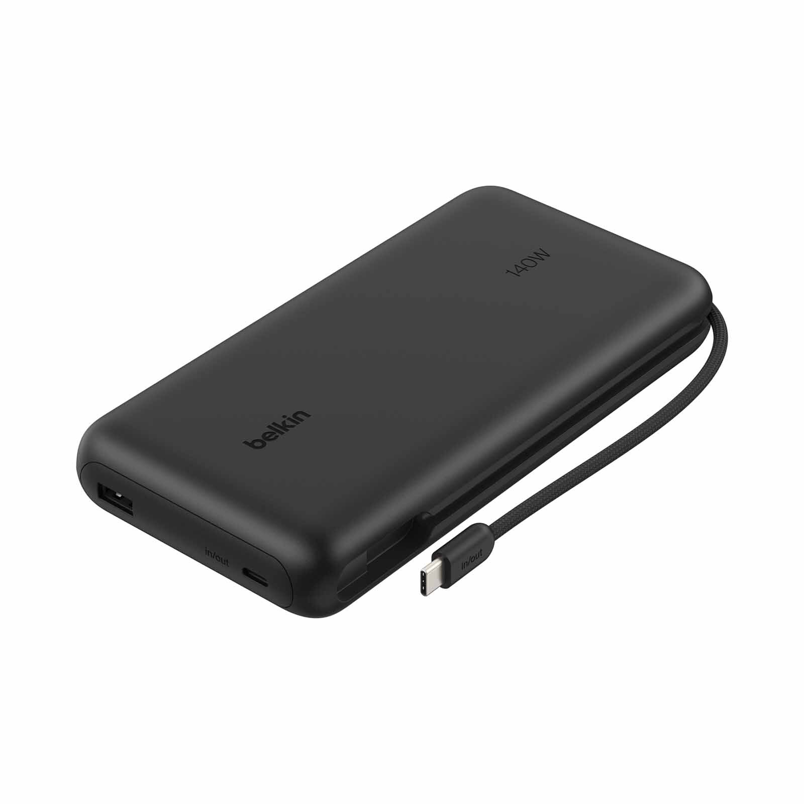 BELKIN 25k 140w Power Bank With Cable And Display Black BPB039QCBK