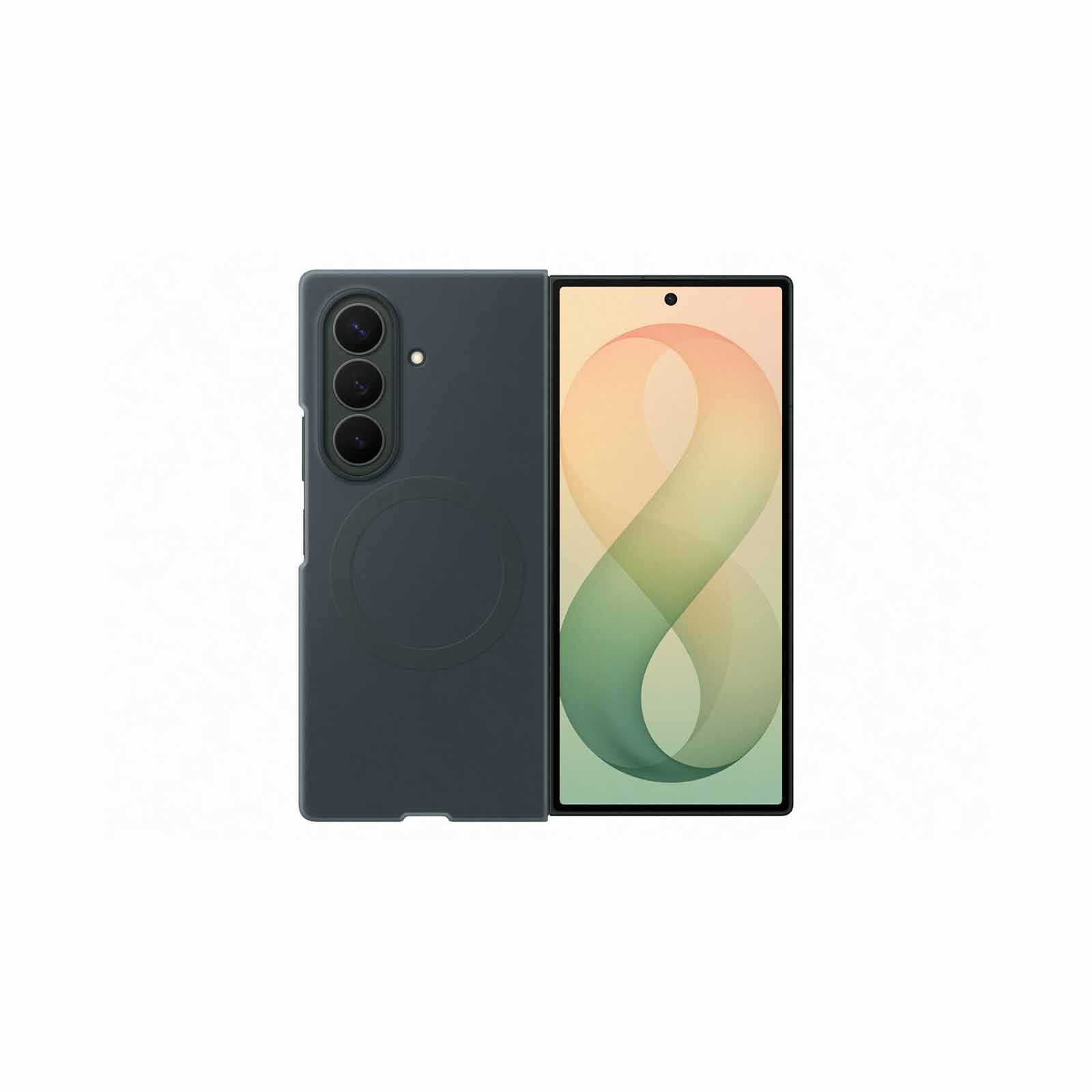 SAMSUNG Galaxy Z Fold8 Ultra Silicone Magnet Case Techno Green EF-EF976CGEGWW-image 1