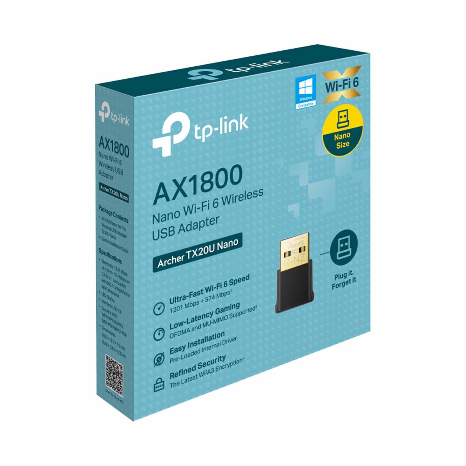 TP LINK Ax1800 Nano Wi-fi 6 Wireless Usb Adapter ARCHER TX20U NANO-image 2