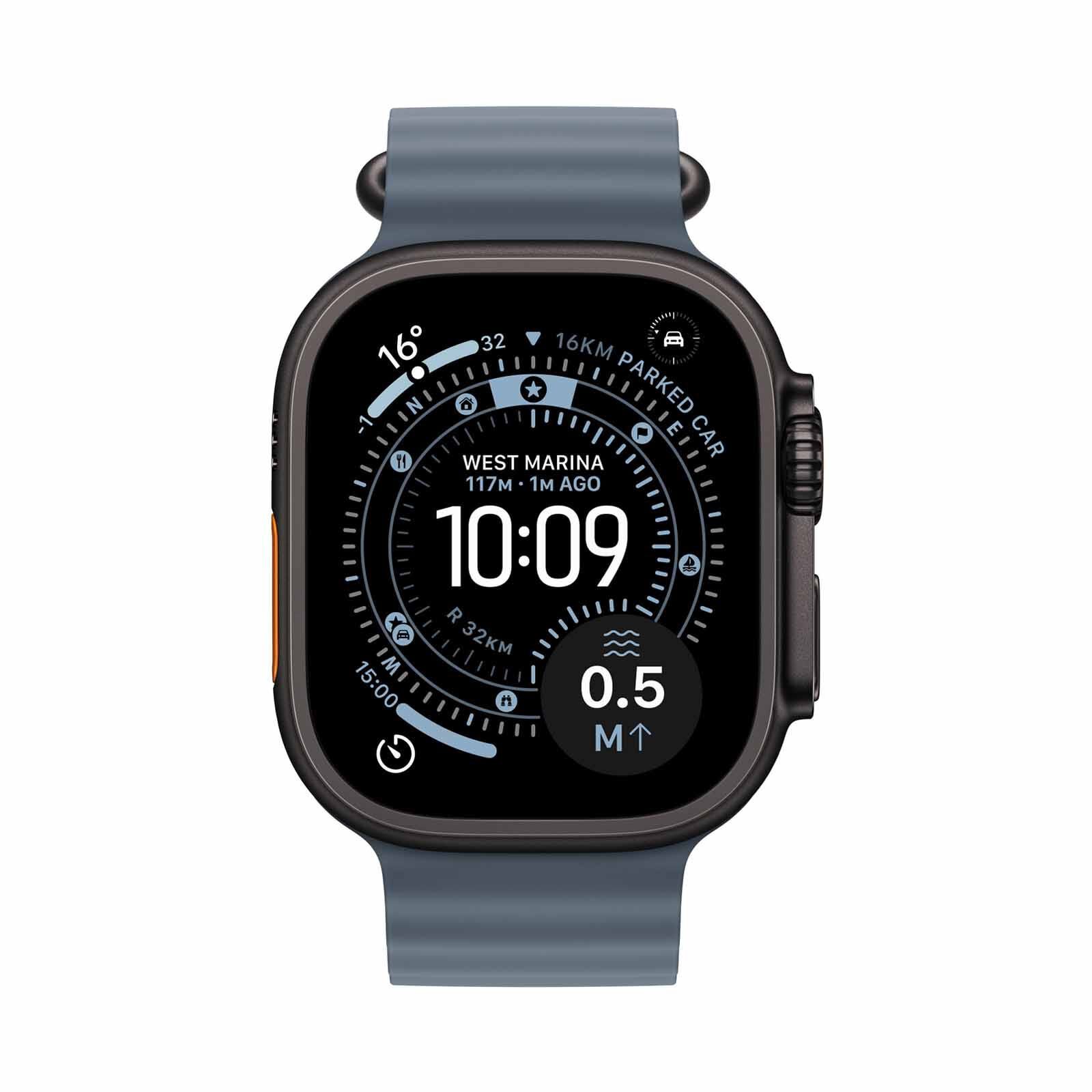 APPLE 49mm Anchor Blue Ocean Band - Black Titanium Finish MGCJ4FE/A-image 2