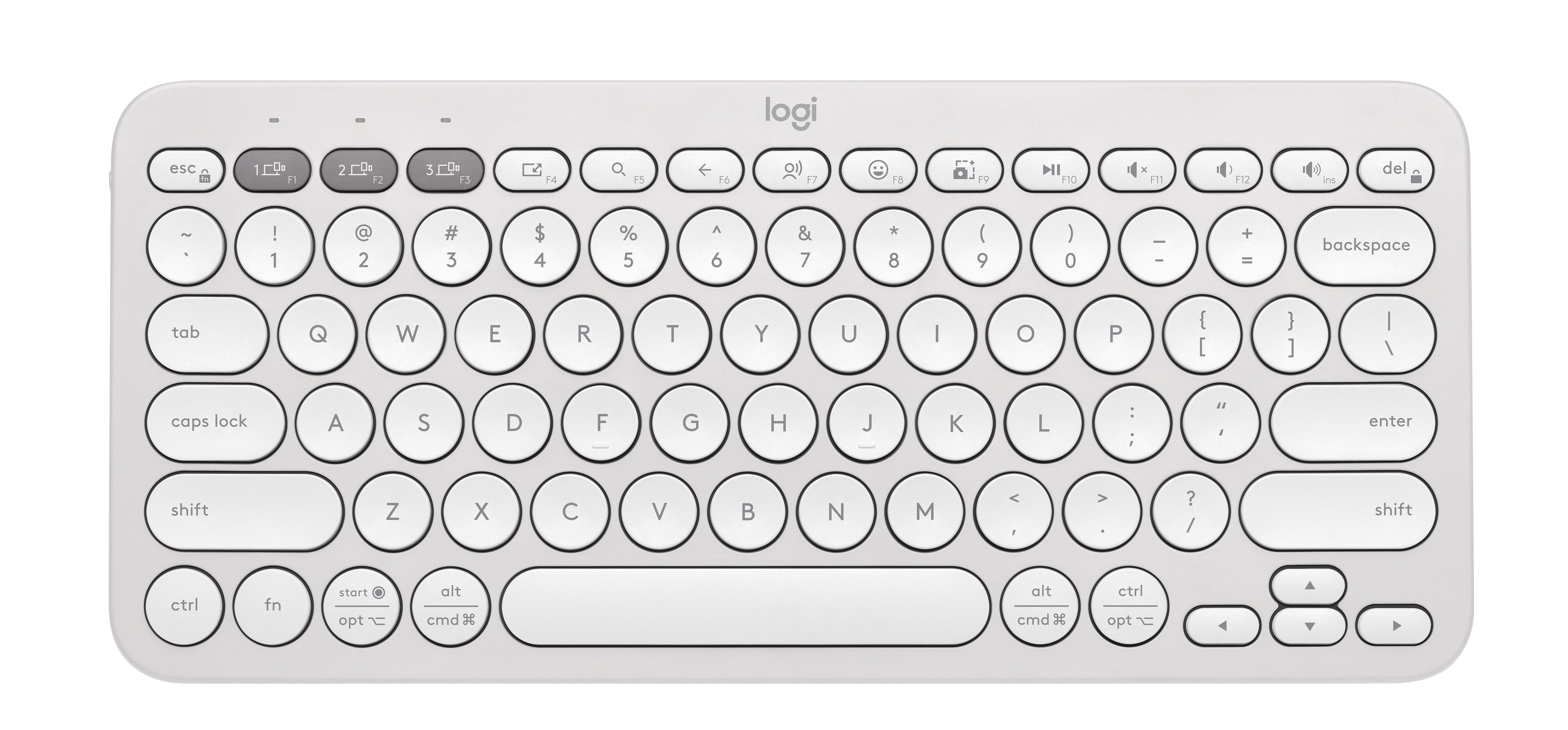 LOGITECH Pebble Keys 2 K380s - Tonal White 920-011754-image 1