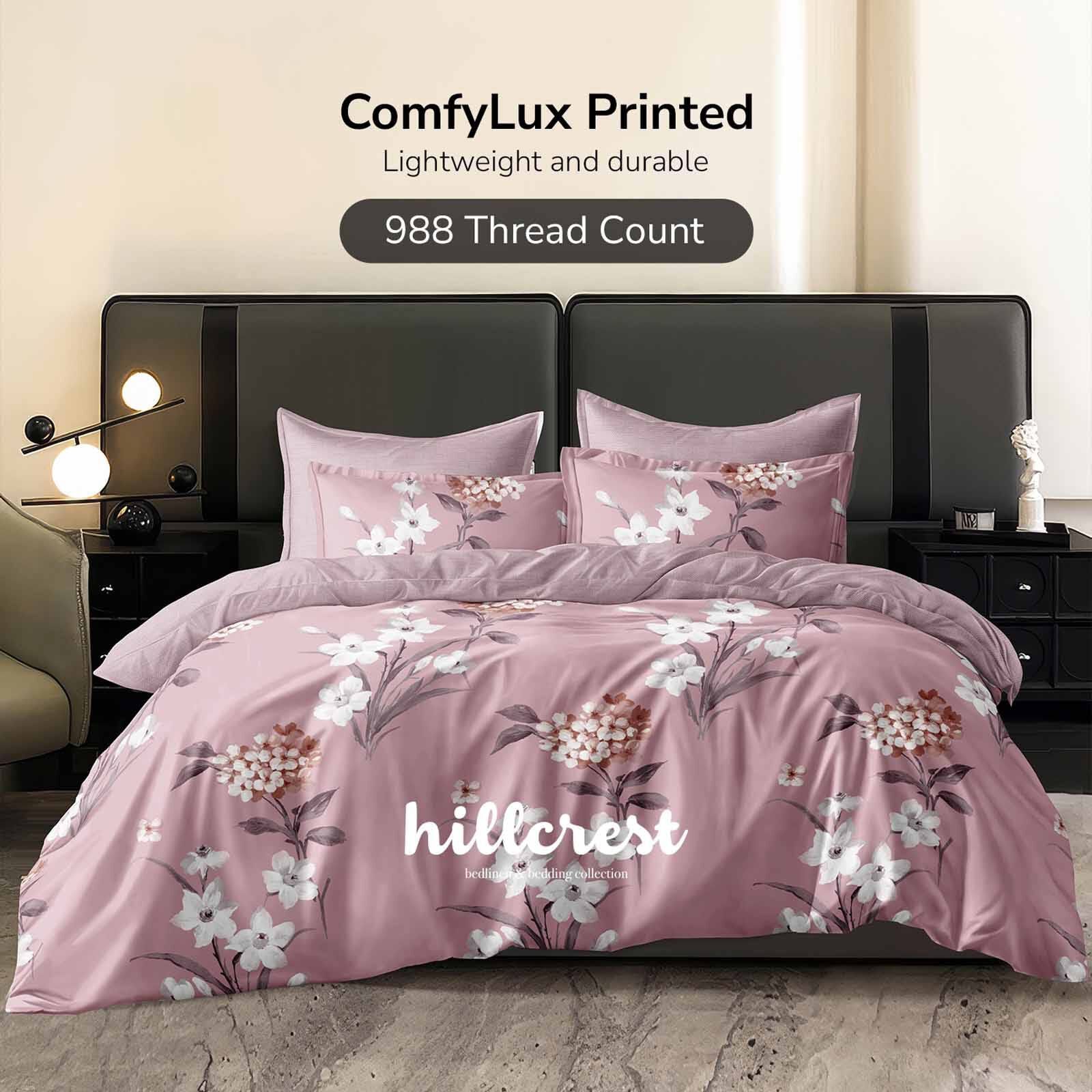 HILLCREST Hillcrest I 988tc Comfylux I Printed I Queen Fitted Sheet Set I Joyous ( Oe ) 6832 I Q I FS I JOYOUS-image 1