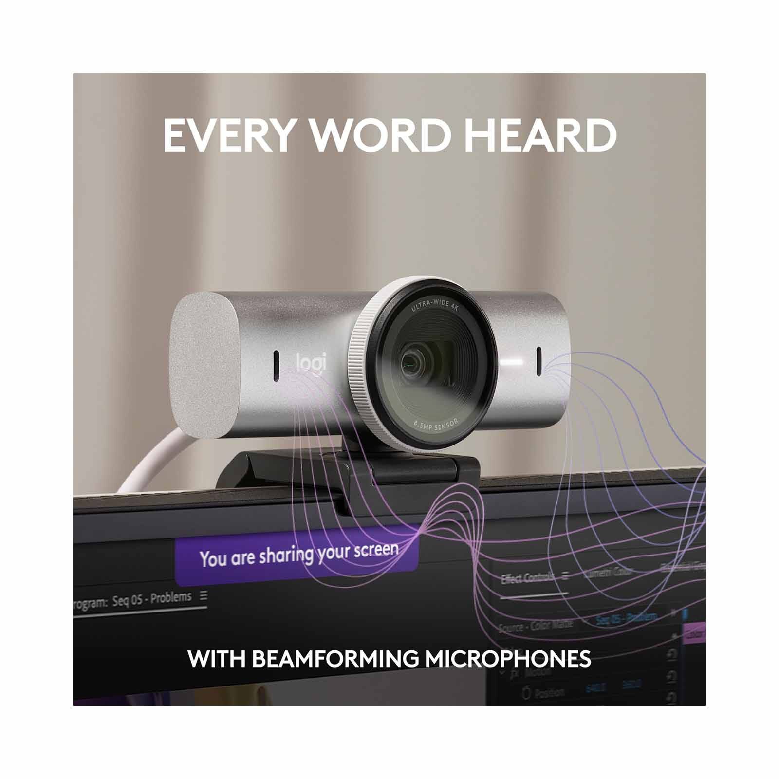 LOGITECH Mx Brio 4k Ultra Hd Webcam Pale Grey 960-001561-image 5