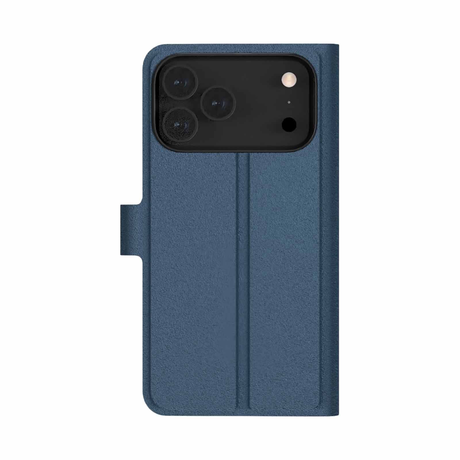 N.BRANDZ Folio Leather Wallet Case For Iphone 17 Pro Max-navy Blue N-FOLIO-IP17PM-NB-image 1