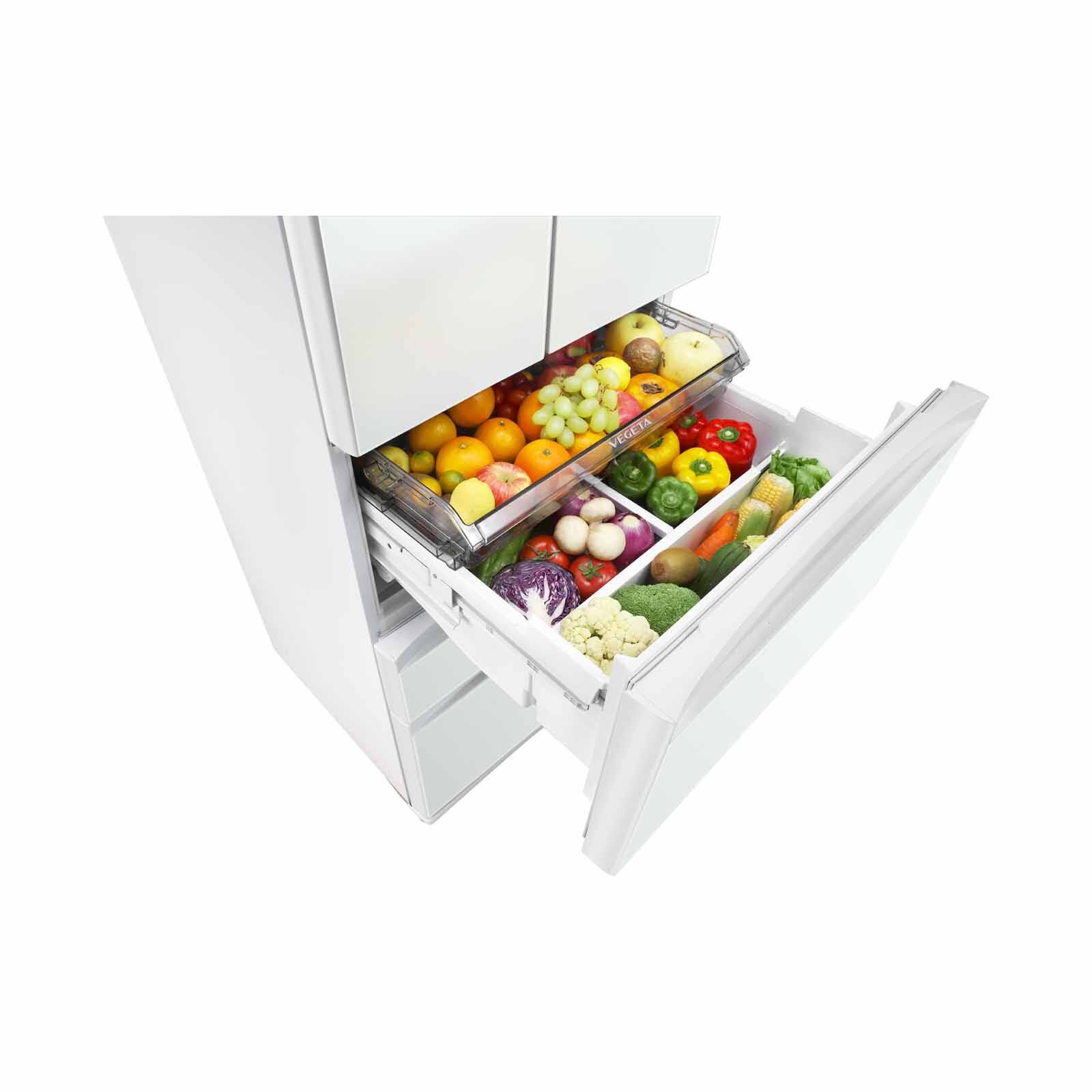 TOSHIBA Multidoor Fridge (451l) - Fuji White Glass GR-RM593WE-PGX(B3)-image 9