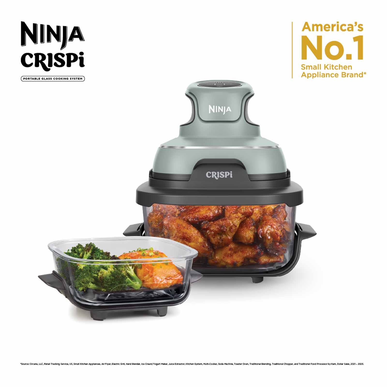 NINJA Crispi Portable Air Fryer (3.8l) - Soft Sage FN101SMSG-image 3