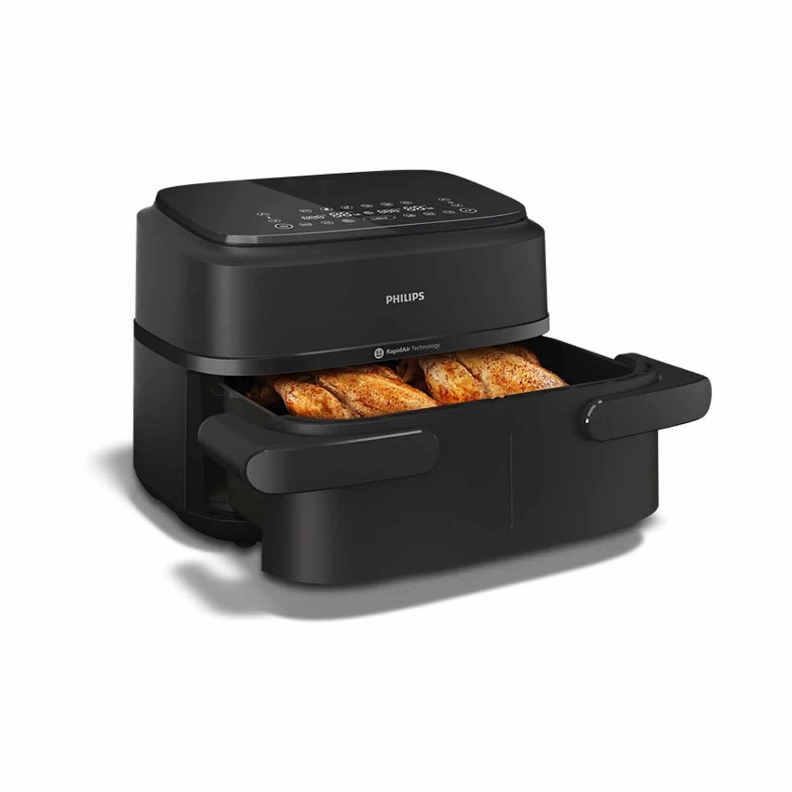 PHILIPS Series 1000 Airfryer Dual Basket (7.1l) NA150/09-image 2