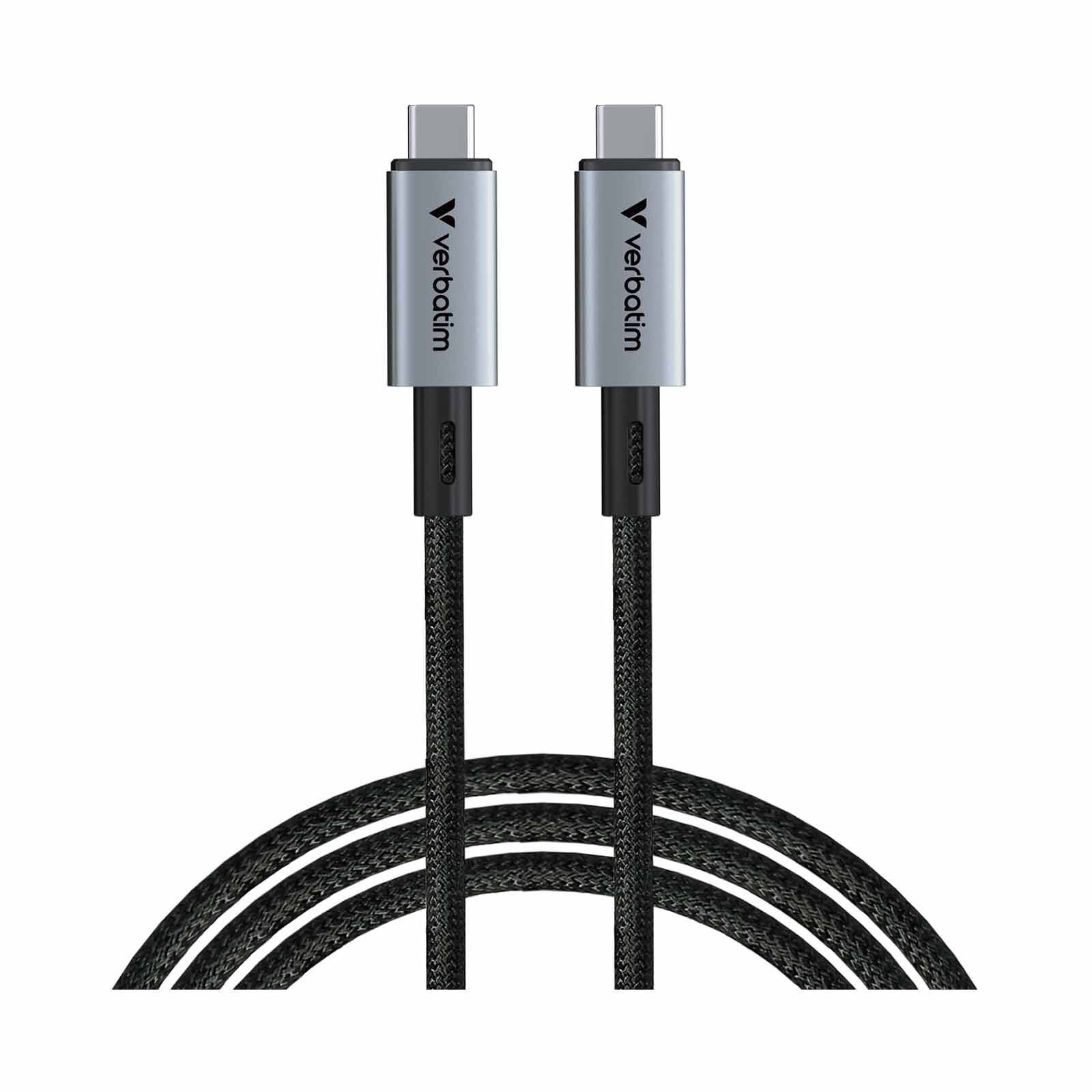 VERBATIM Sync & Charge Usb C To Usb C 240w 40 Gbps120 Cm VM31847