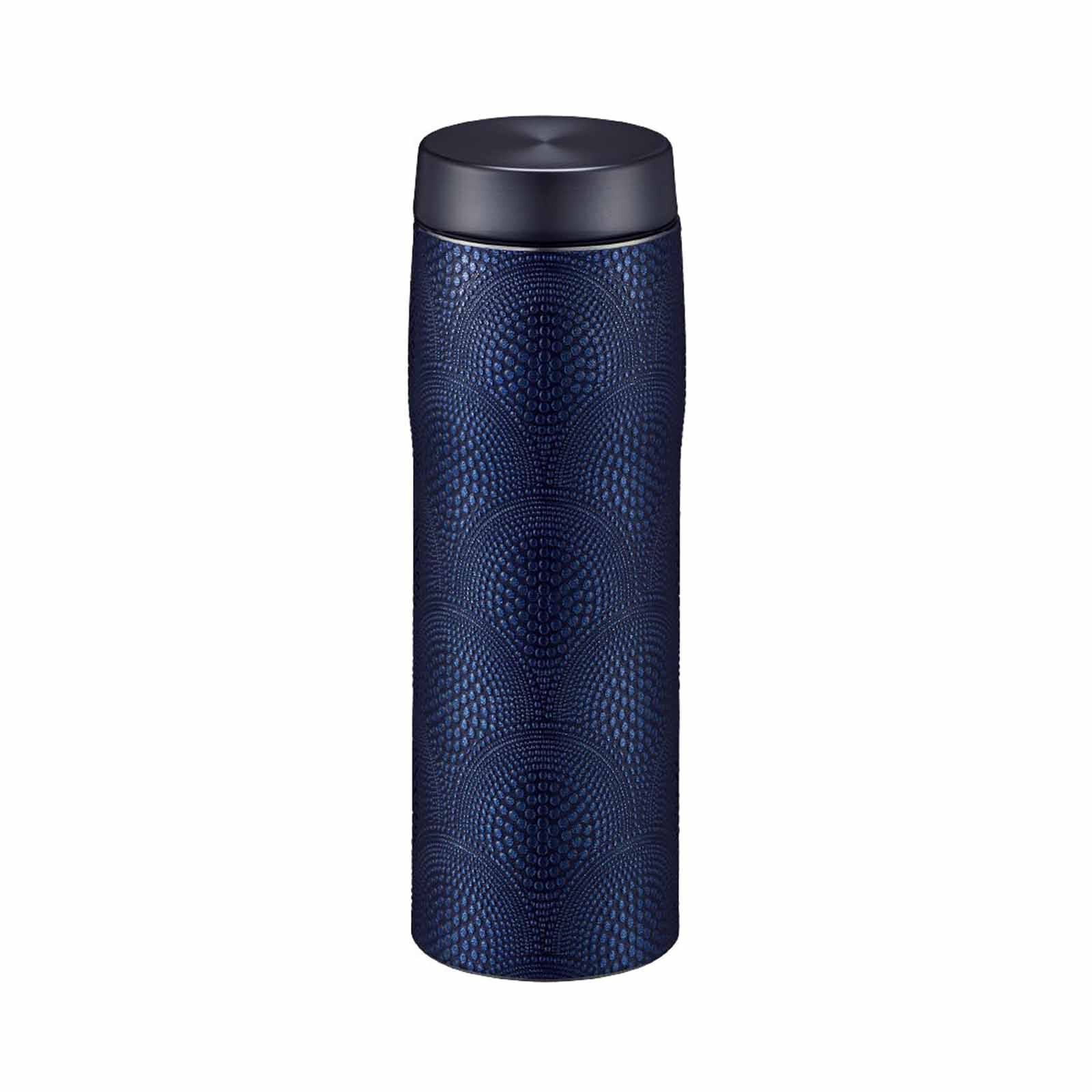 TIGER 480ml Stainless Bottle (blue) + Wooden Box (samekomon) Special Edition MJX-A483 (AS)-image 1