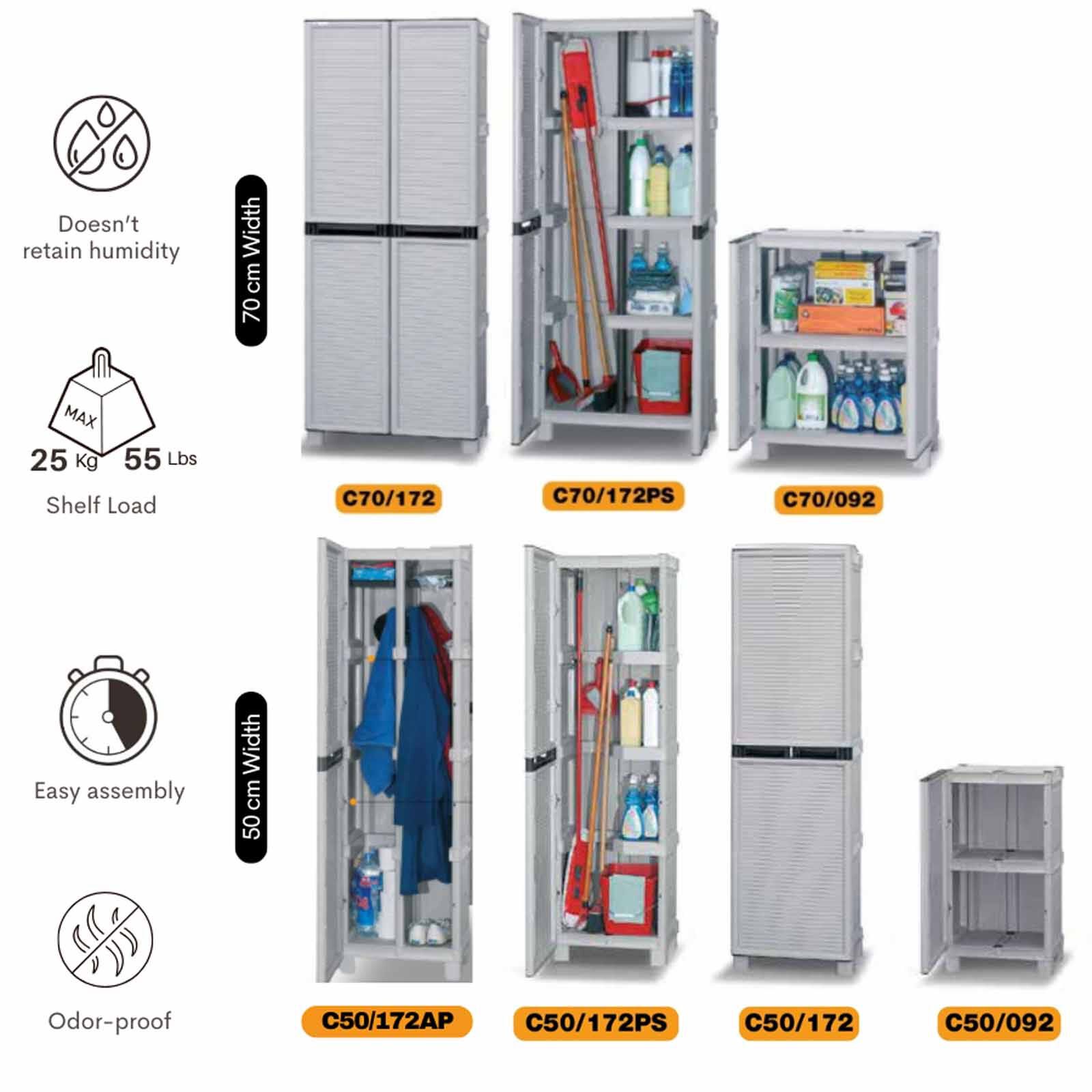 ARTPLAST Linea Concert Slim Base Cabinet 50x39x92cm CONCERT-image 7