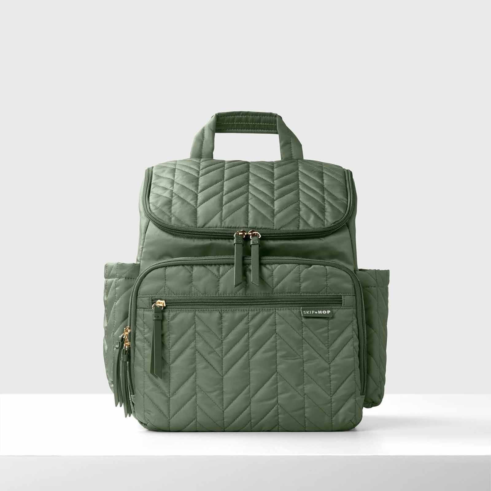 SKIP HOP Forma Nappy Backpack - Dark Sage SH9P440710-image 2