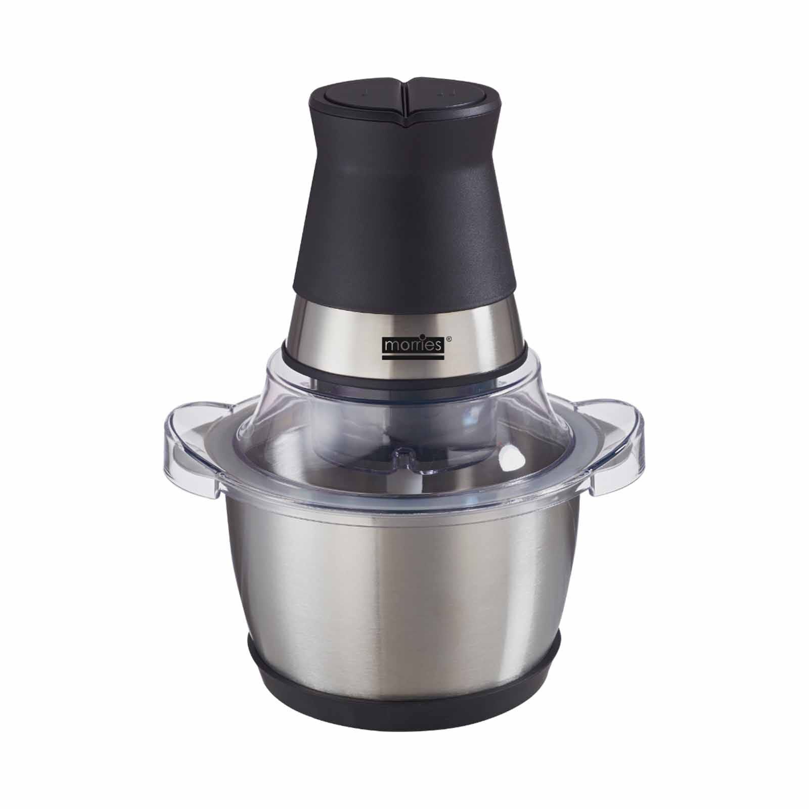 MORRIES Chopper Stainless Steel Bowl And 4 Stainless Steel Blades (1.0l) MS-726KTSS-image 1