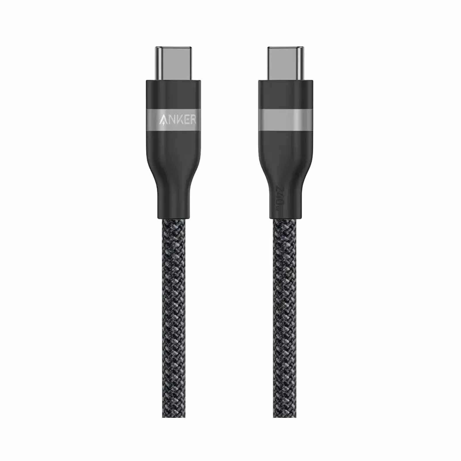 ANKER Upcycled-braided C To C Cable 3ft 240w Black A82E2H11-image 1
