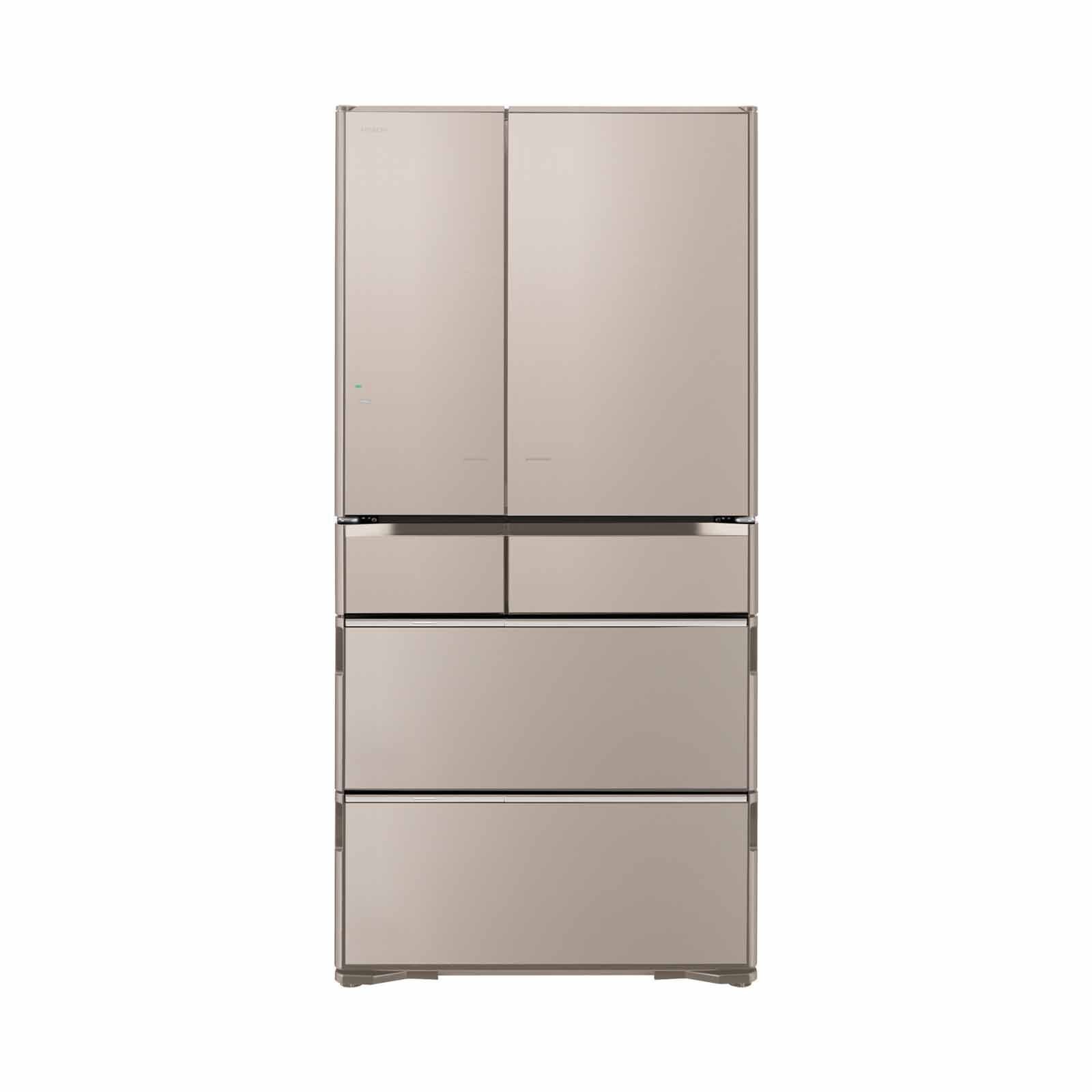 HITACHI 6 Door Fridge (729l) - Crystal Texture Champagne R-ZXC740WS-XTN-image 1