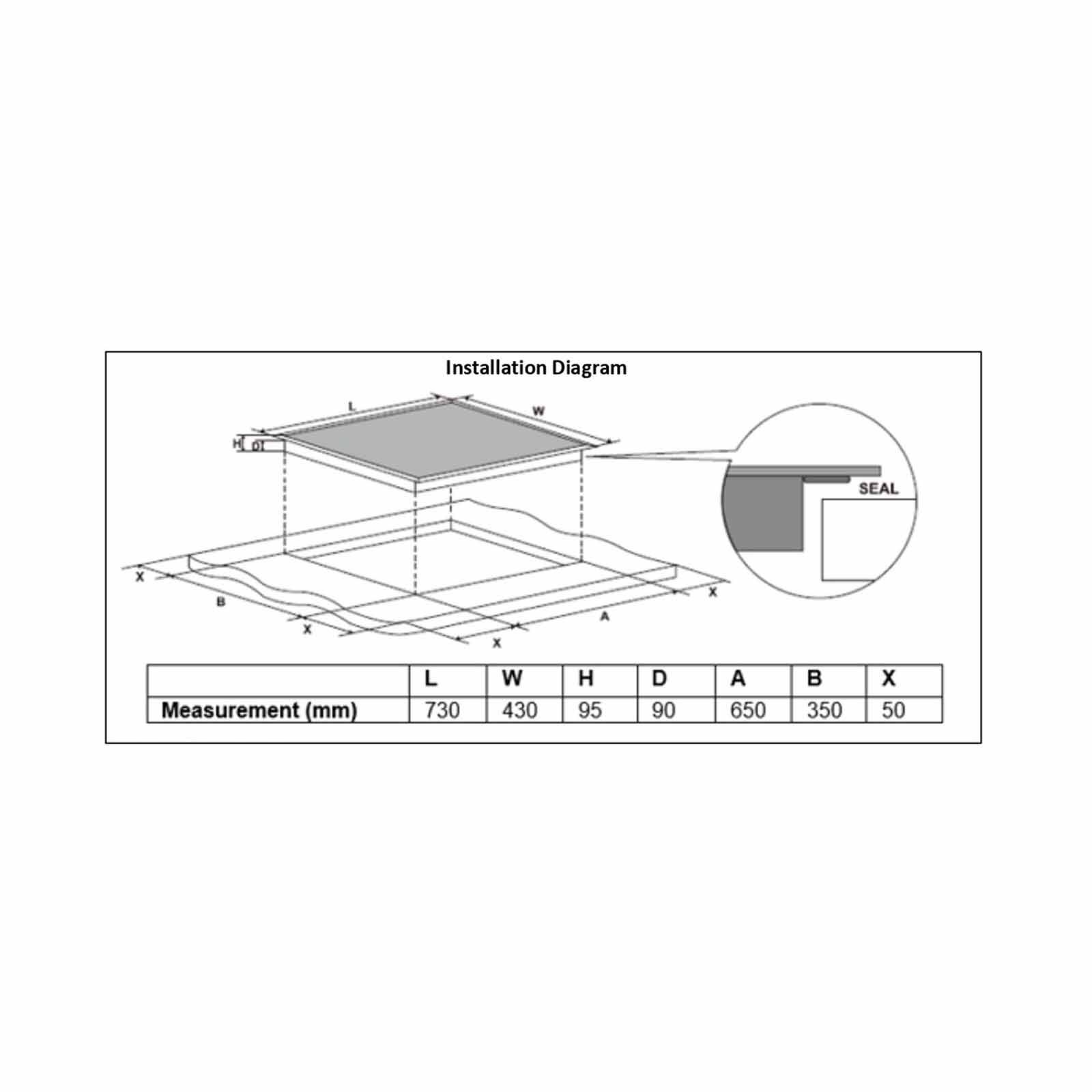 OTIMMO Otimmo 2 Burner 8 Series Induction Hob (exclude Installation) EIH8732E-image 5