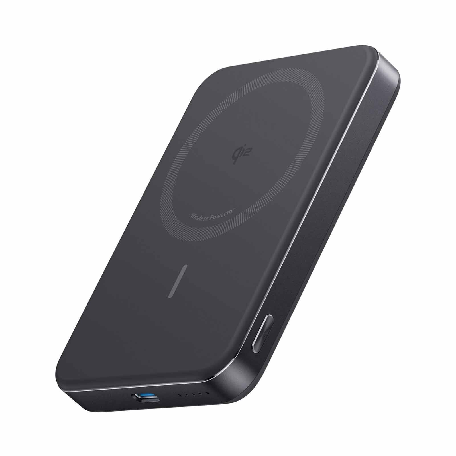 ANKER Maggo Powerbank Slim Qi2 10k Black A1664H11