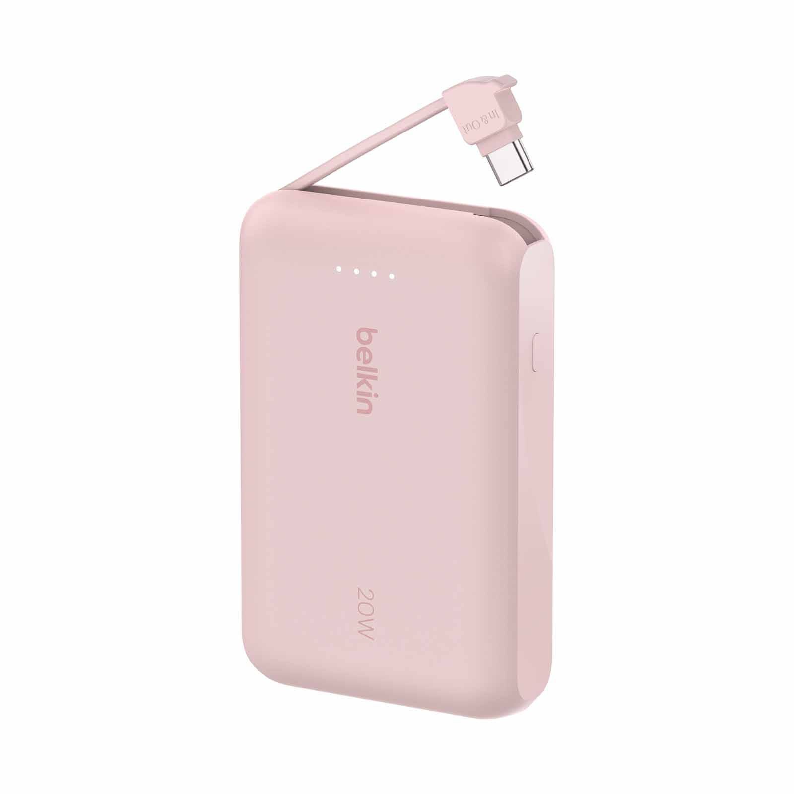 BELKIN Powerbank 10k W/ Cable Pink Pd 20w BPB021FQPK-image 1