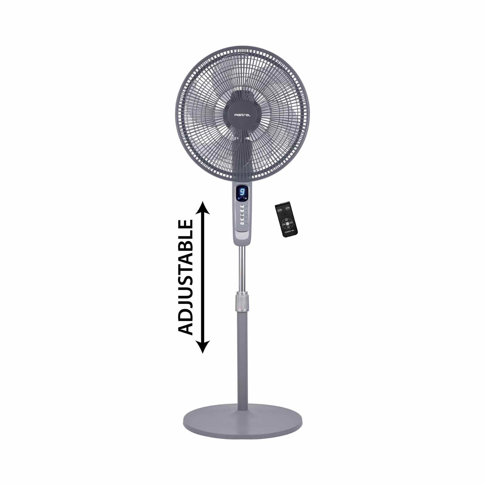 MISTRAL 16 In Dc Stand Fan With Remote Control(grey) MSF1612DR-GY-image 1