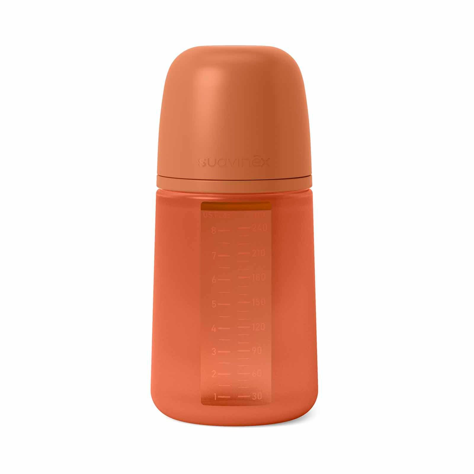 SUAVINEX Bottle - Brick Red (online) 240ML ALL SILICONE