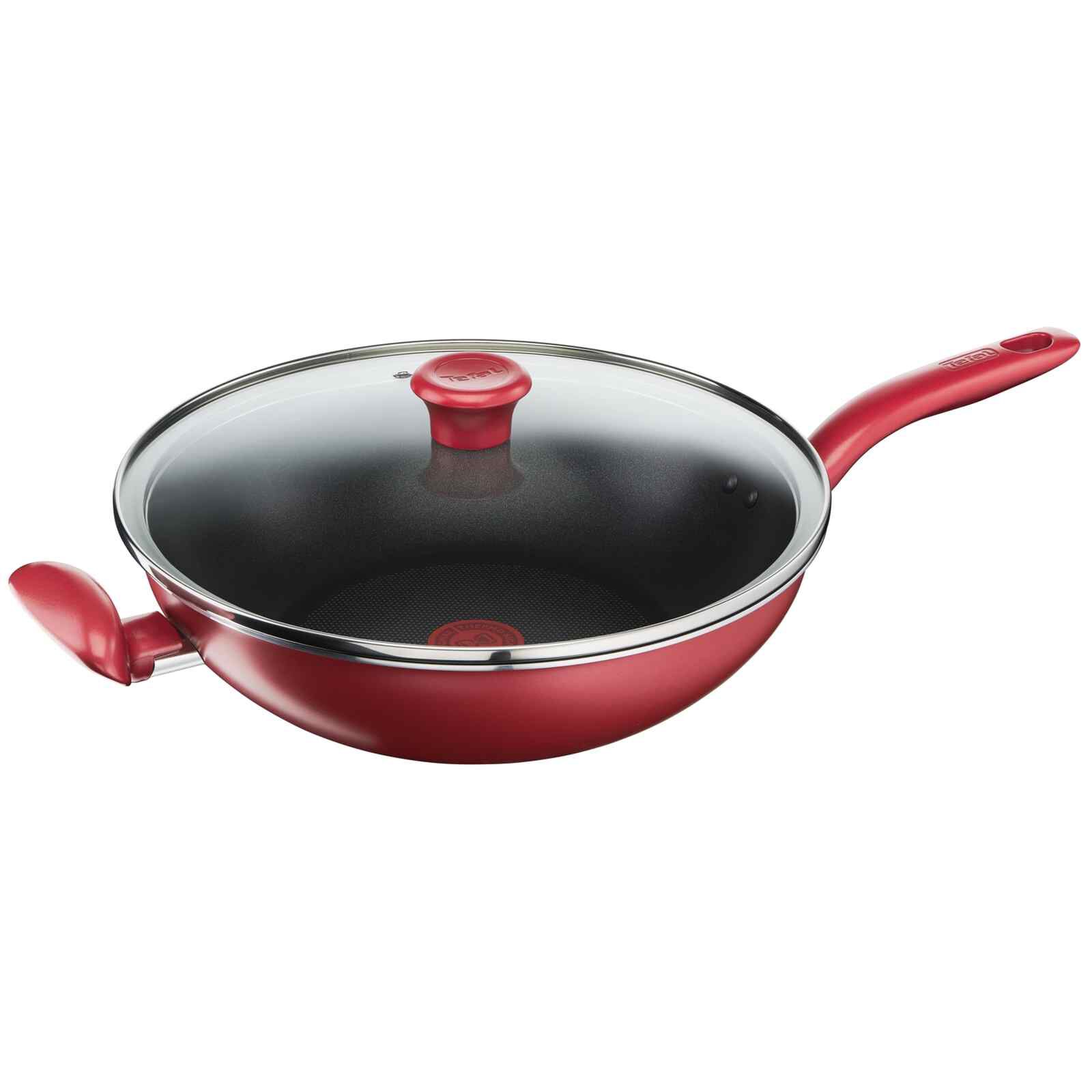 TEFAL So Chef Wok Pan With Lid 32cm G13598-image null