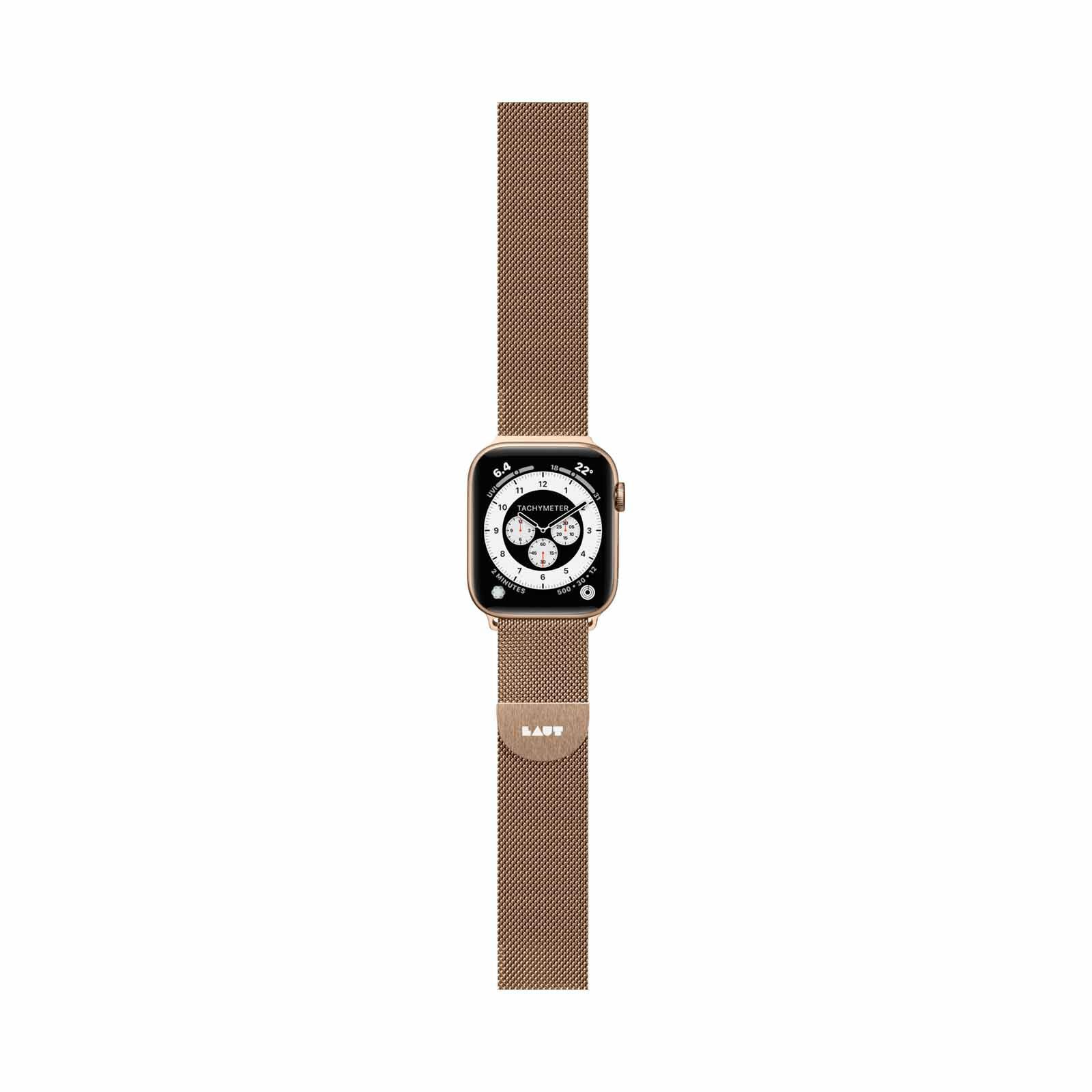 LAUT Apple Watch Band Steel Loop For (38/40/41mm) - Gold (bands Only) LAUT_AWS_ST_GD-image 2