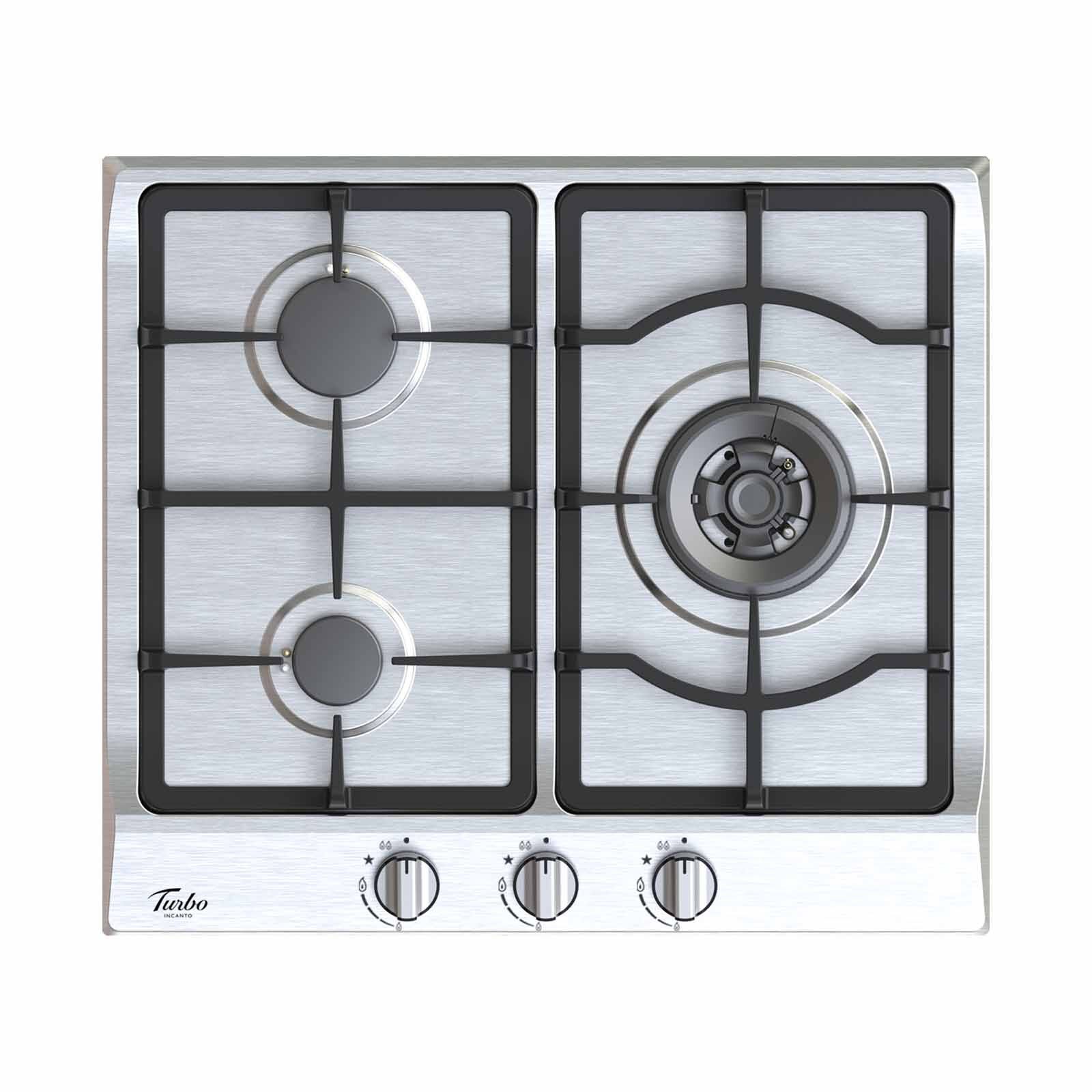 TURBO Built-in 3 Burner Stainless Steel Hob (60cm) (exclude Installation) T6603SSV