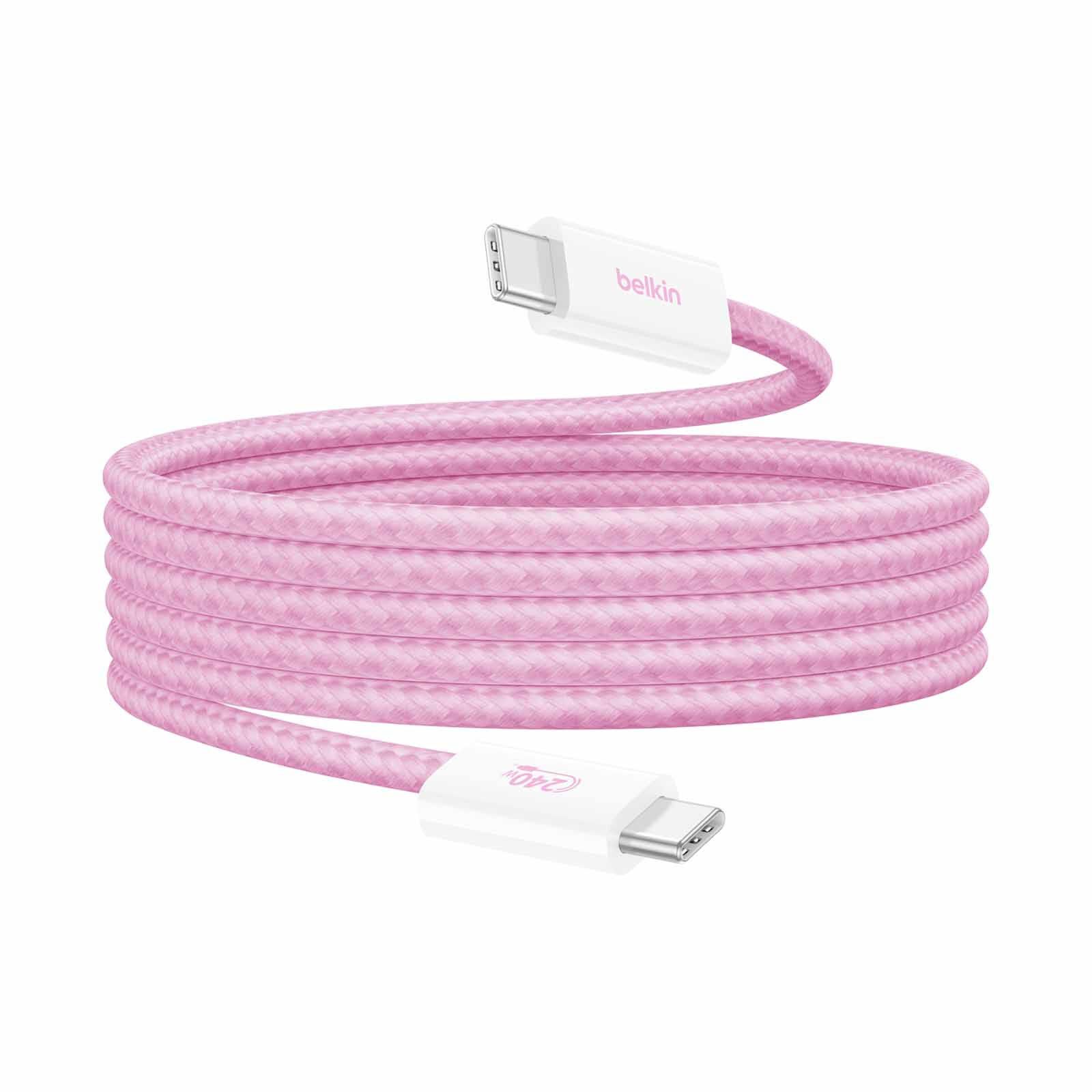 BELKIN 240watt Usb-c To C Cable 1.5m 2pack Pnk CAB019QC05PK2PK-image 3