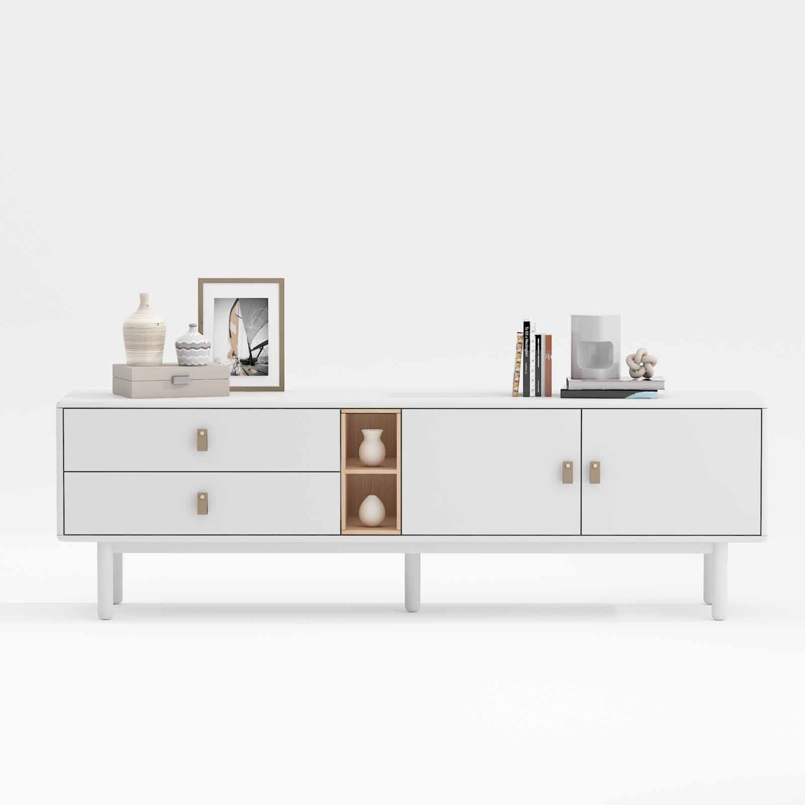 MUZE Tv Console - White IRIS-image 1