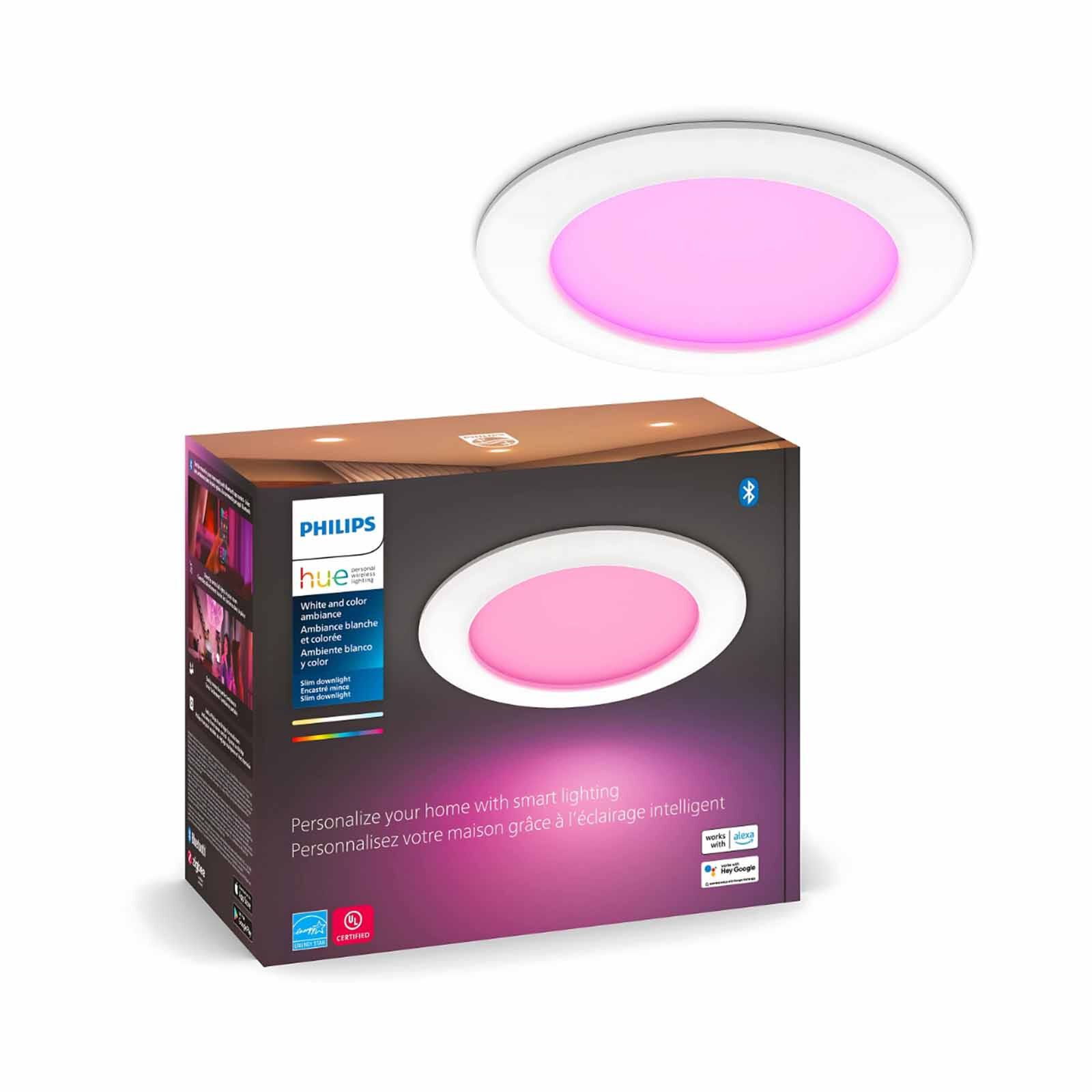 PHILIPS HU White And Color Slim Recessed Light Small 90mm White 8.3w 1000 Lm 929003712101-image 1