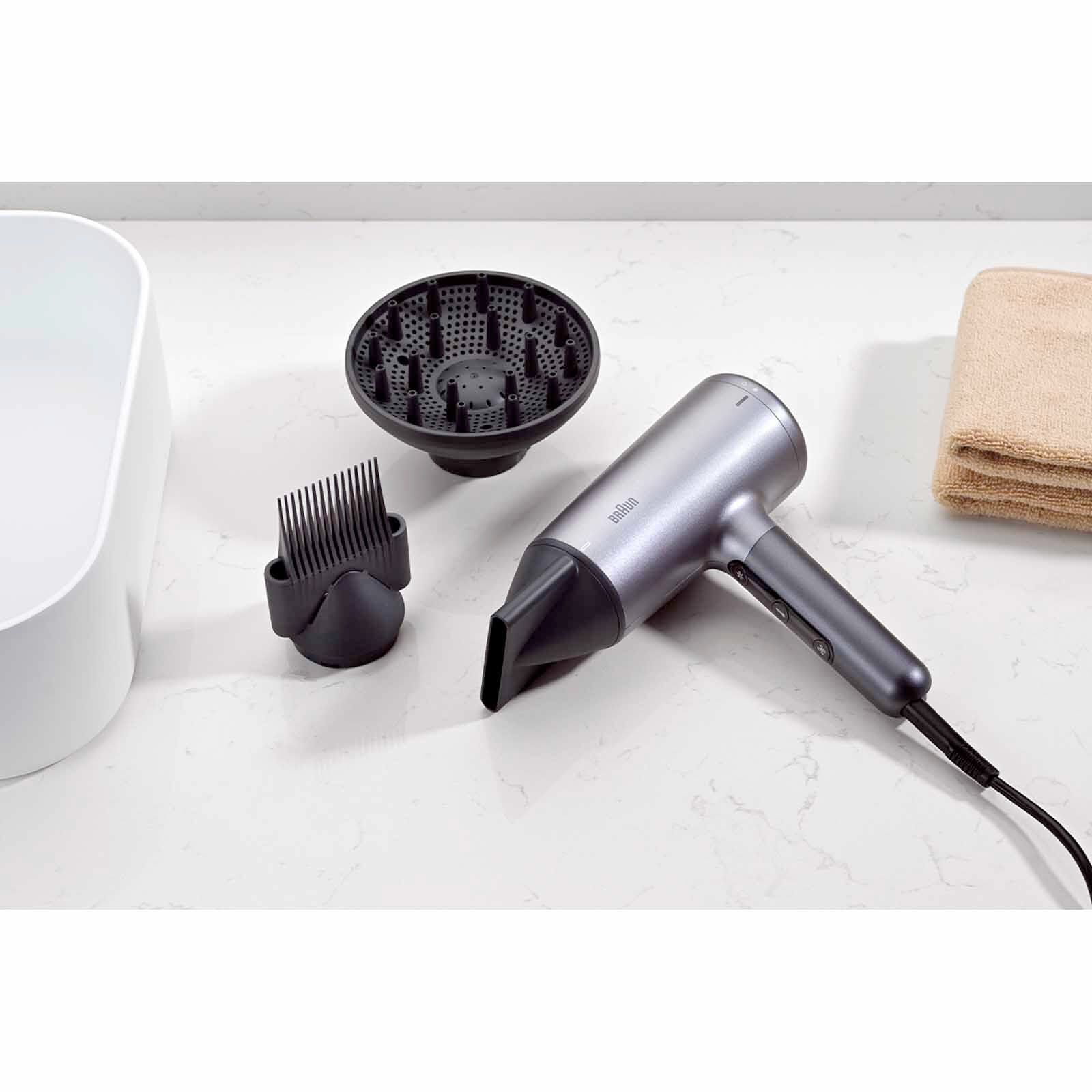 BRAUN Hair Dryer (2200w) - Motor Grey HD 435-image 1