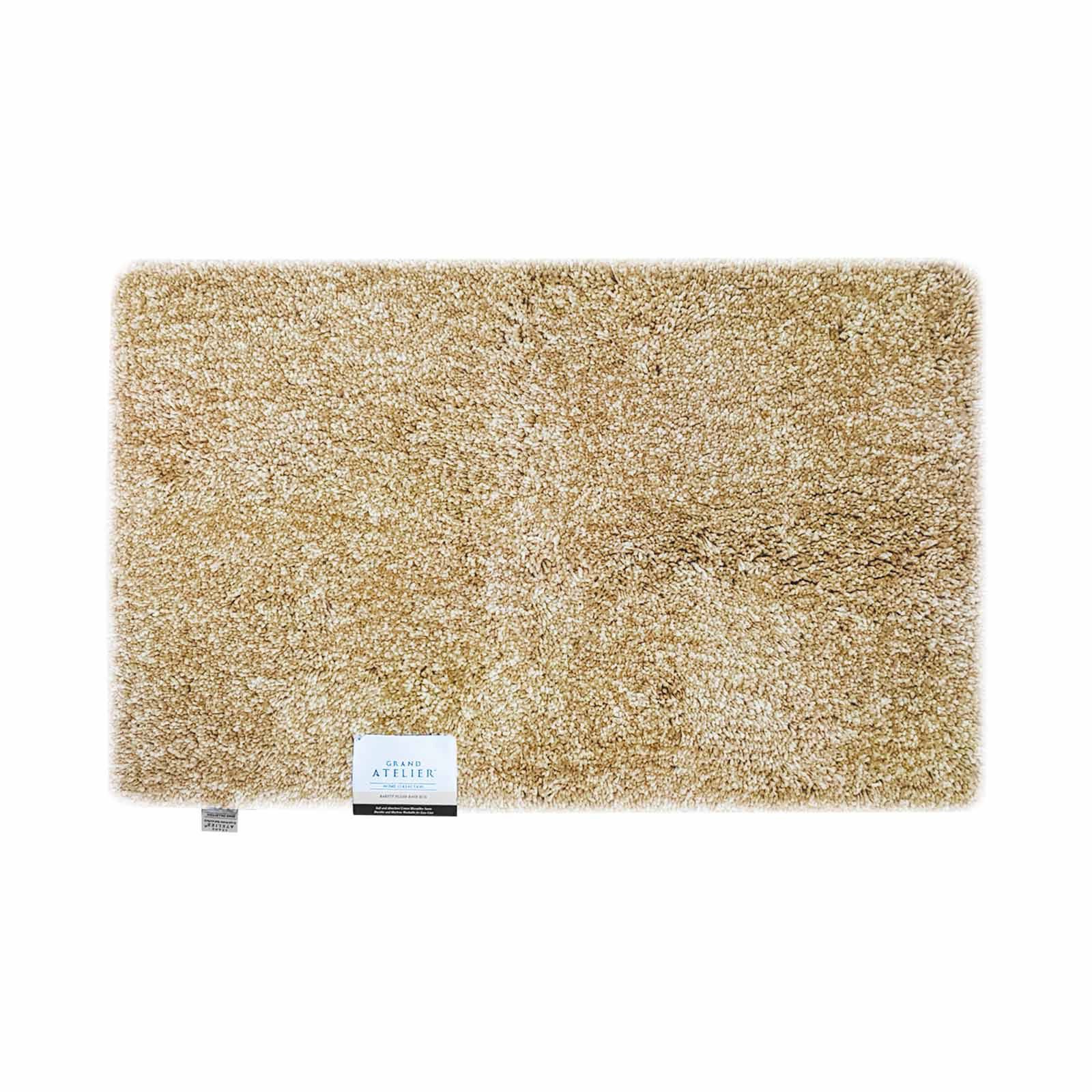 GRAND ATEL Plush Bath Rug - Sand HOME COLLECTION BARETT