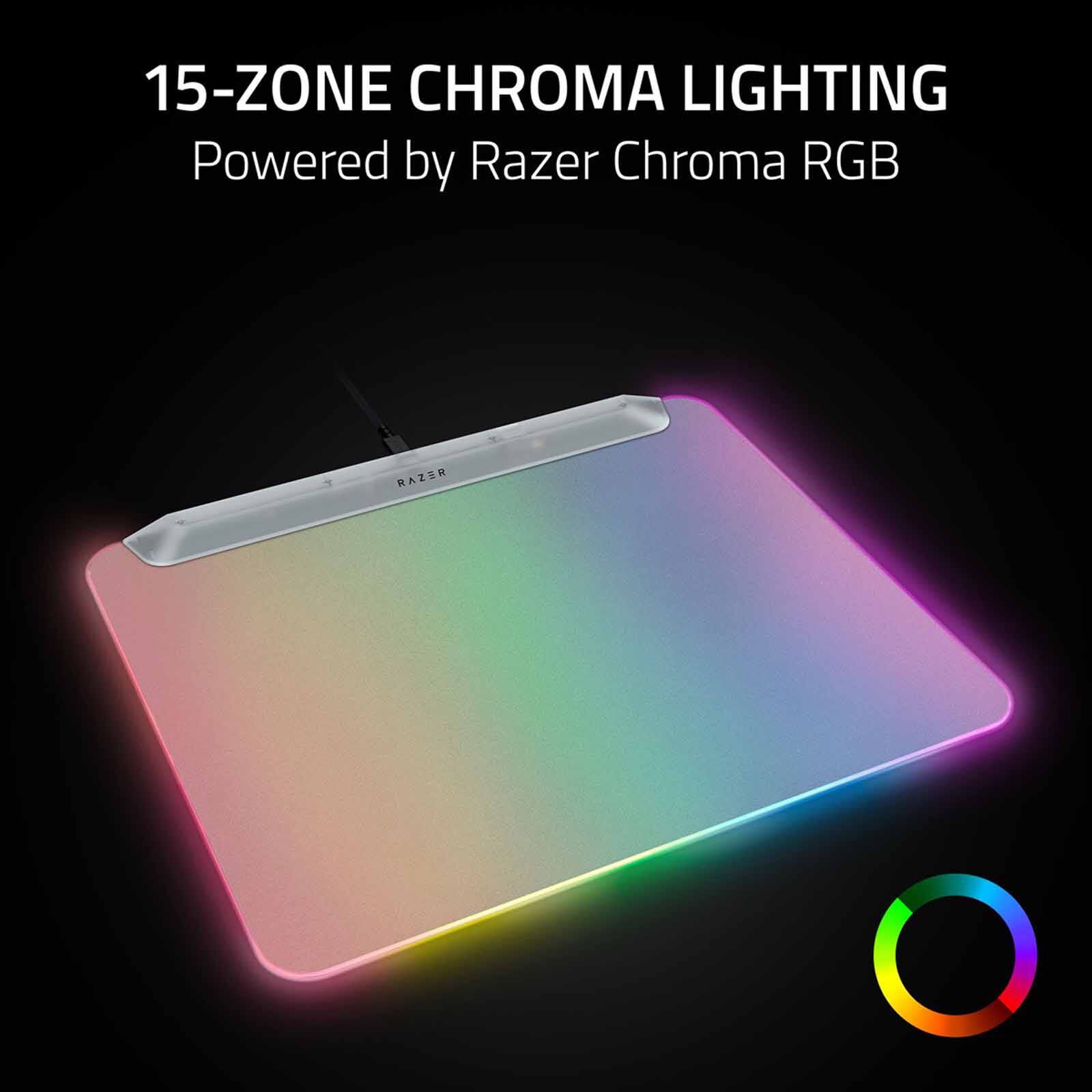 RAZER Firefly V2 Pro- Multi-zone Chroma Gaming Mouse Mat - Phantom White Edition - Frml Packaging RZ02-04920400-R3M1-image 8