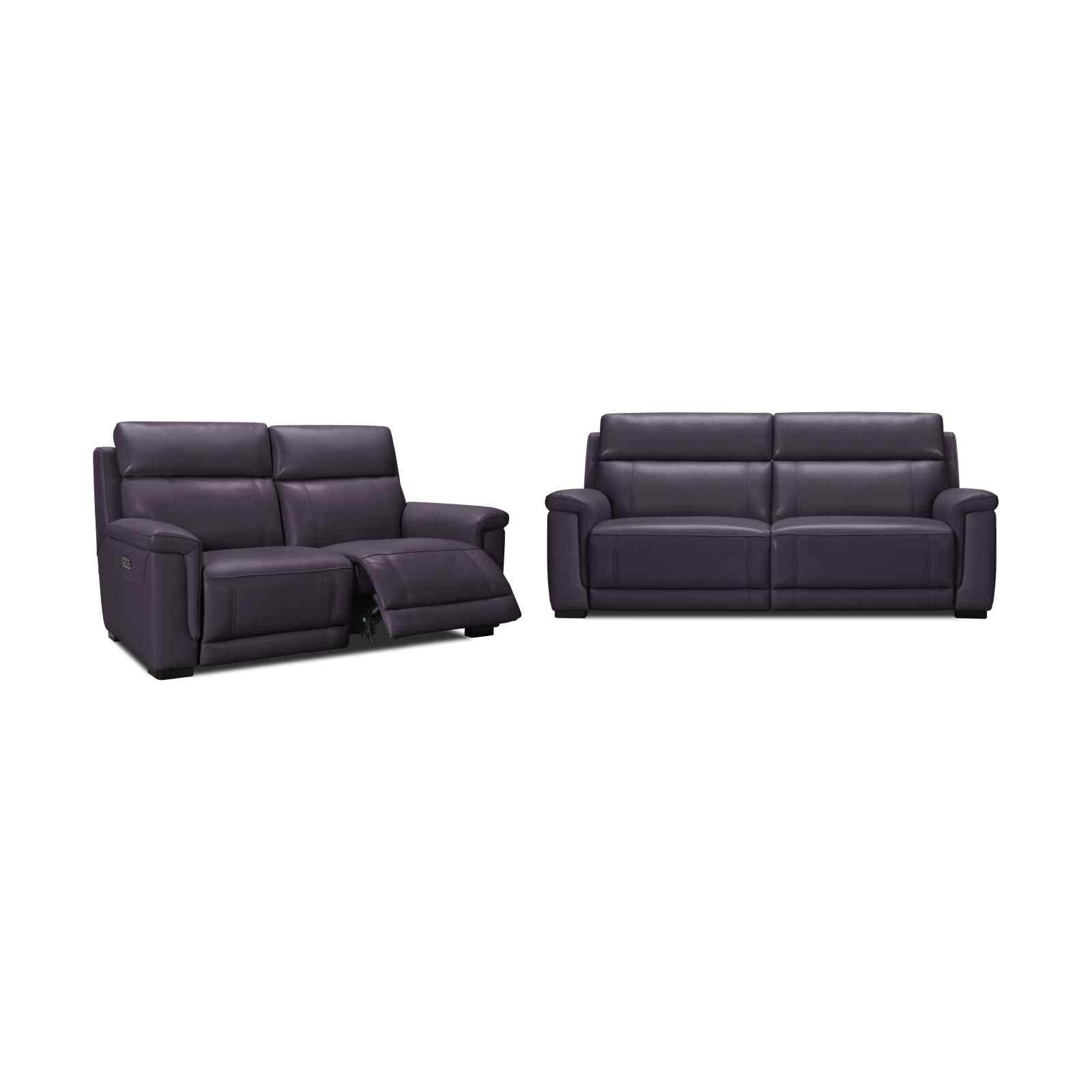 3rr+2rr Seater (hl) C16 Mto Half Leather Incliner Sofa Set KIRUNA-image null