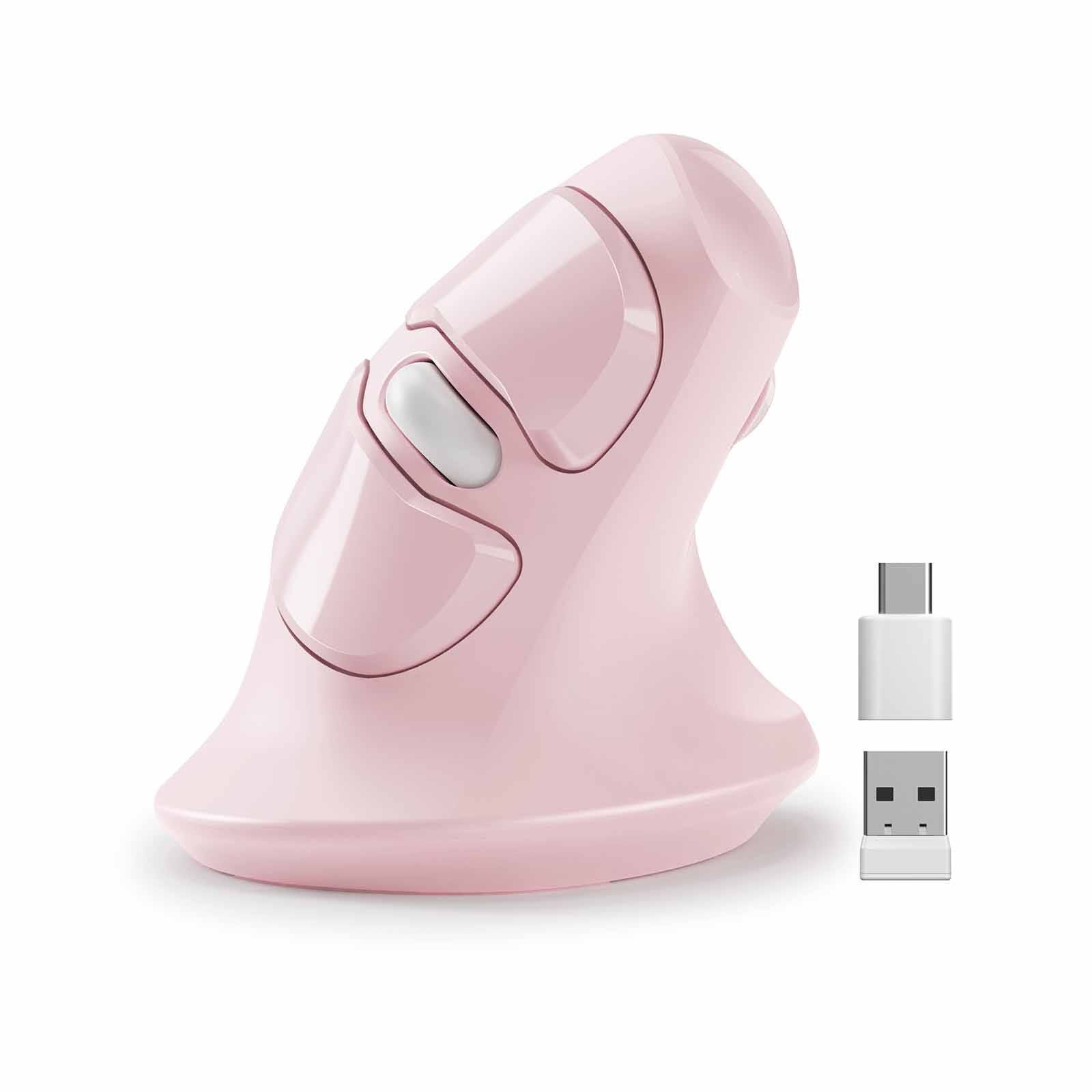 MICROPACK Ergo Life Rf 2.4g Wireless Ergo Mouse - Pink MP-V03W-PK