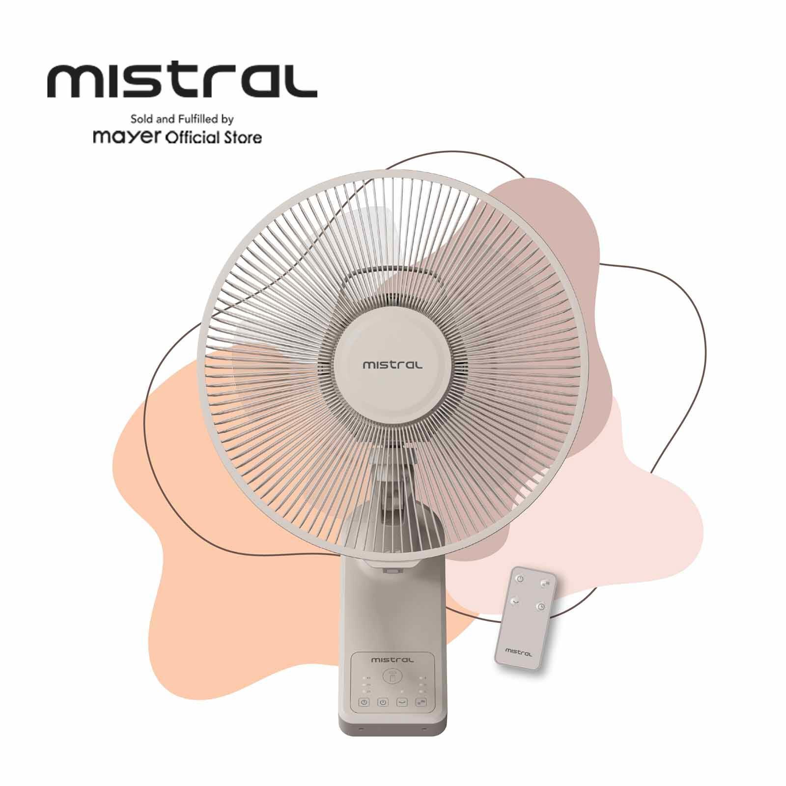 MISTRAL 12 In Dc Detachable Wall Fan With Remote Control MWF1257DR