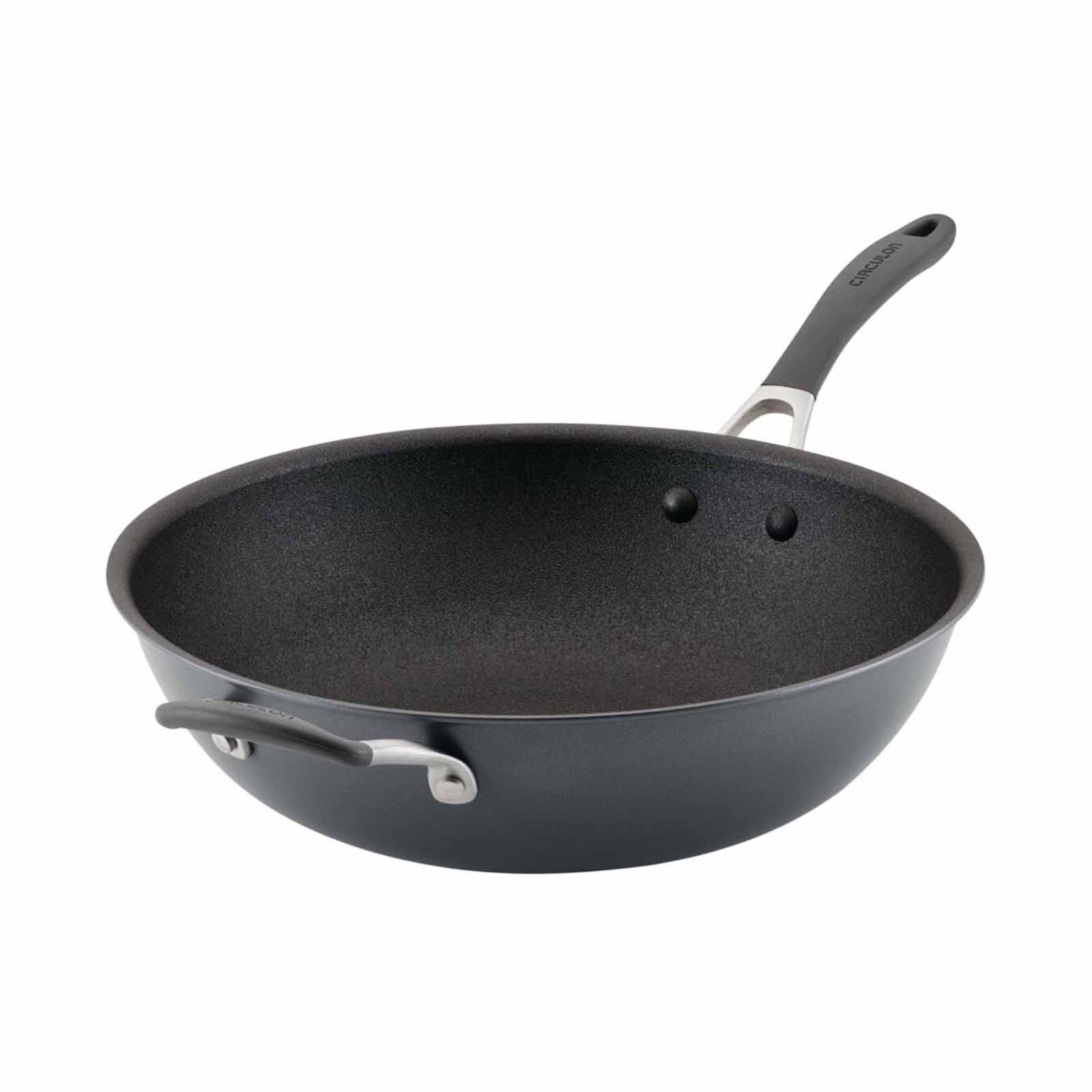 CIRCULON Scratchdefense A1 Nonstick 32cm Stirfry Pan With Helper Handle 81829