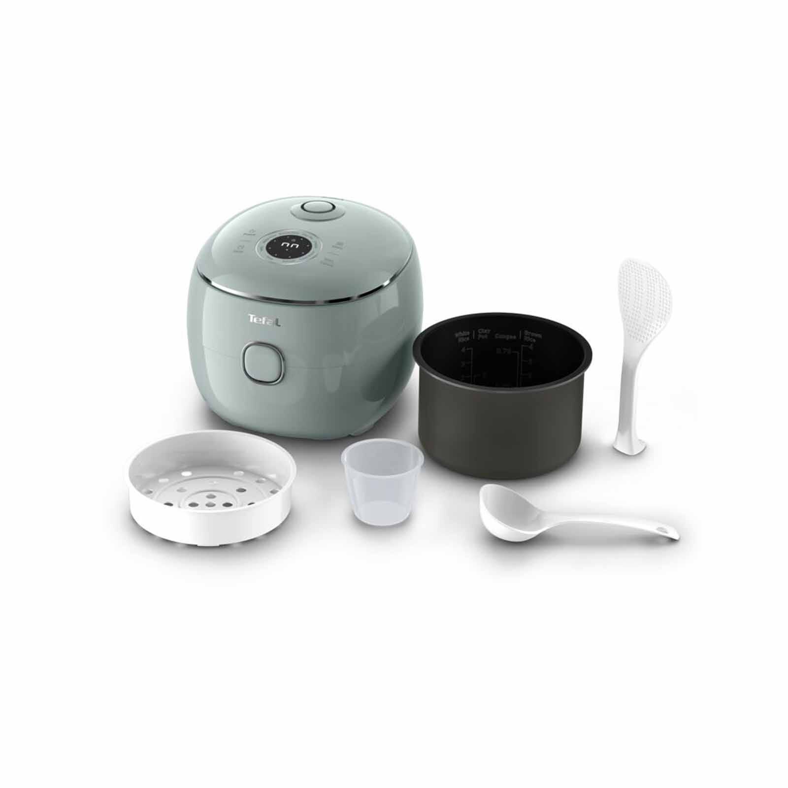 TEFAL Pop Fuzzy Logic Rice Cooker (0.7l ) - Eucalyptus RK5354-image 2