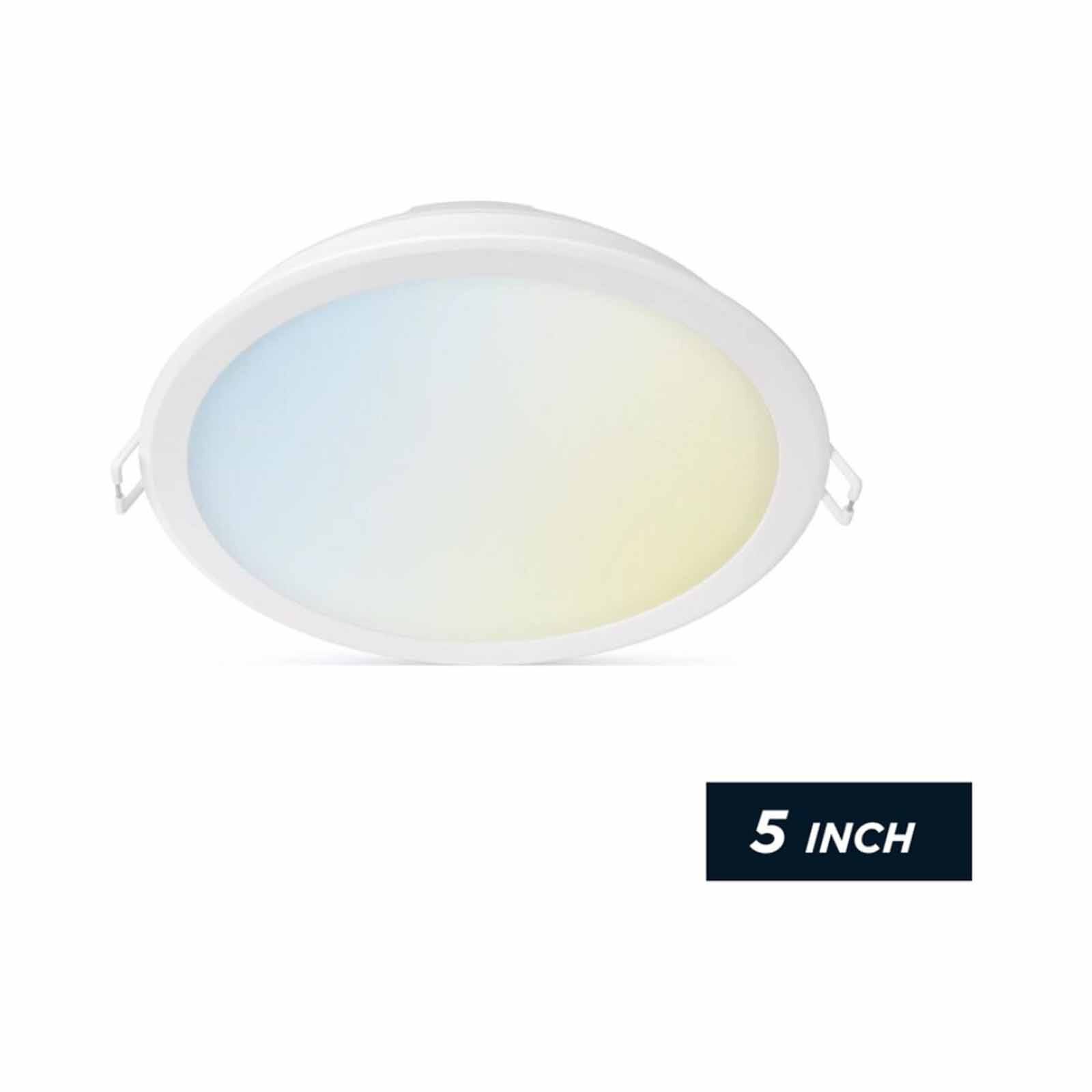 WIZ 5 Inch (12.5w) Recessed Downlight 125mm Rd White 929002647317-image 1