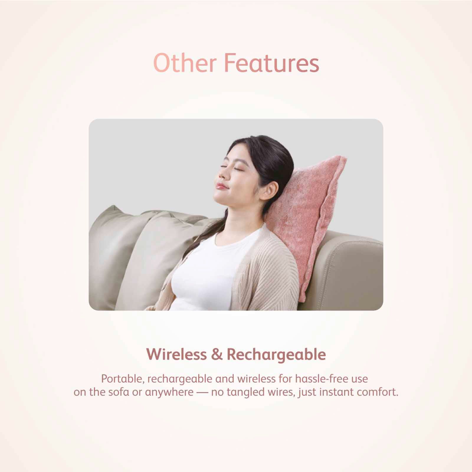 OSIM Upebble Foot Reflexology Massager + Ucozy Cushion (pink) Multi-functional Massage Cushion OS-3261 + OS-2252B-image 6