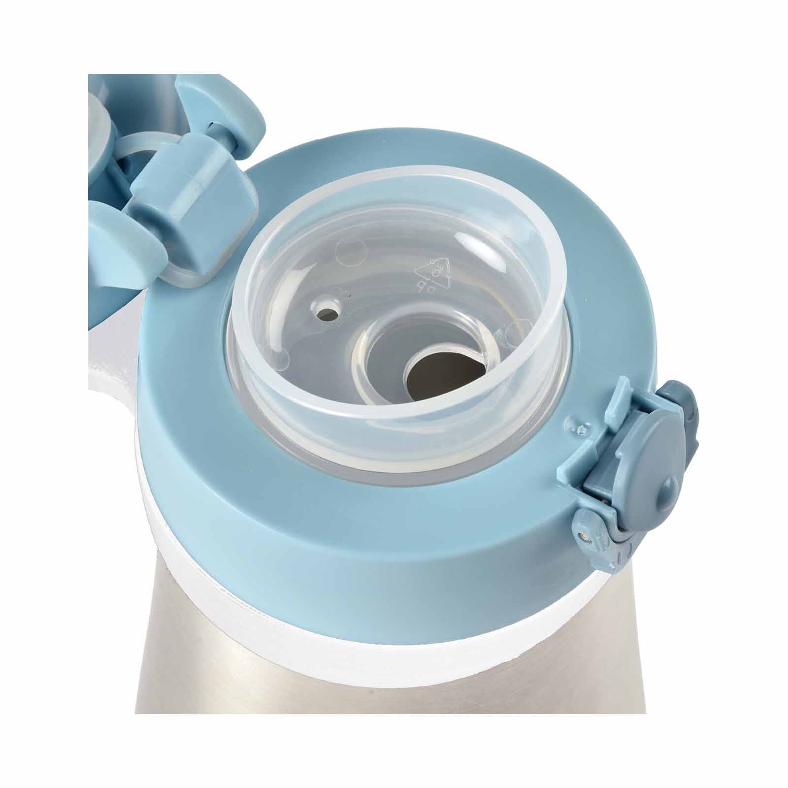 BEABA Spout Bottle 350ml - Blue (online) STAINLESS STEEL-image 5