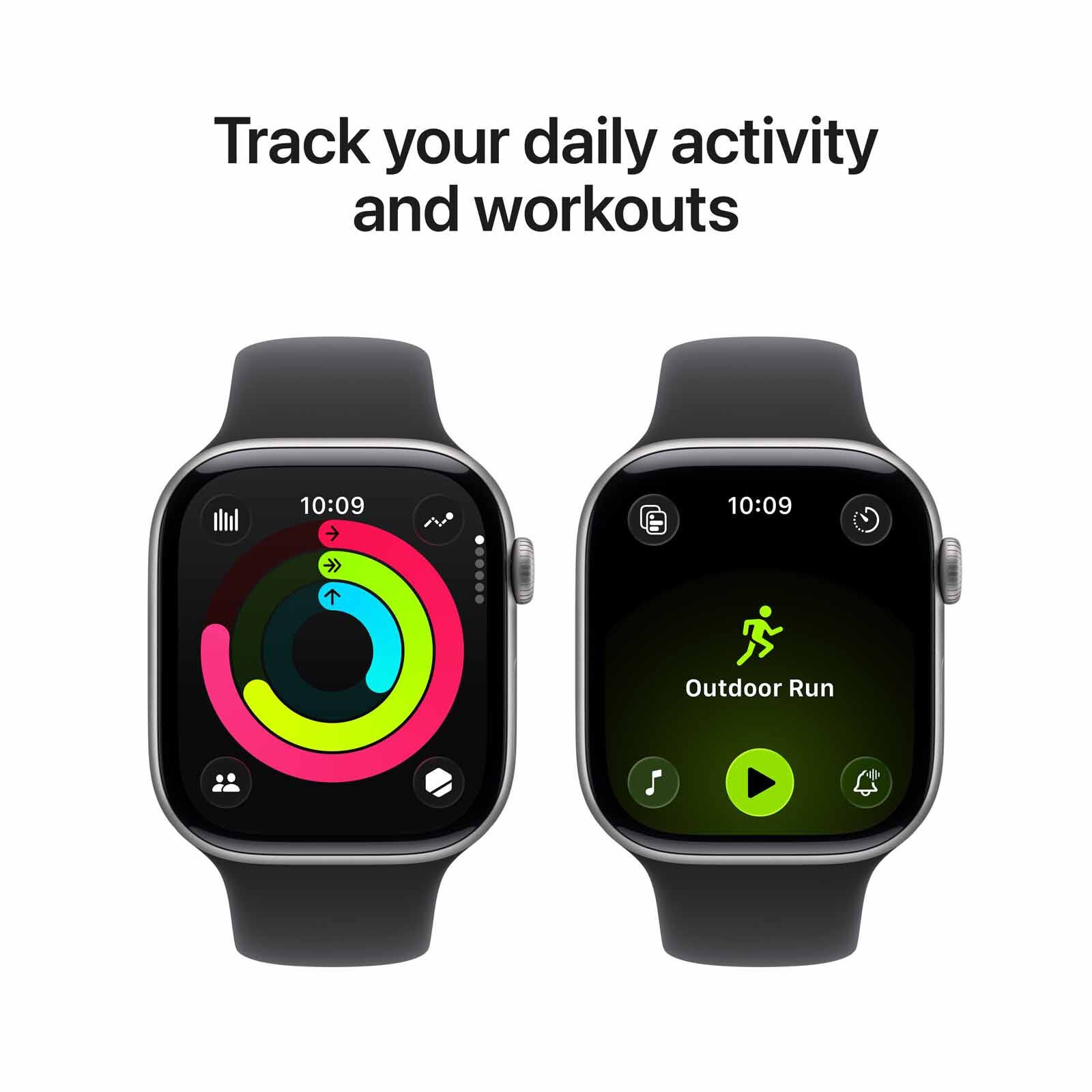 APPLE Watch Series 11 Gps 46mm Space Grey Aluminium Case With Black Sport Band - M/l MEV44X/A-image 8