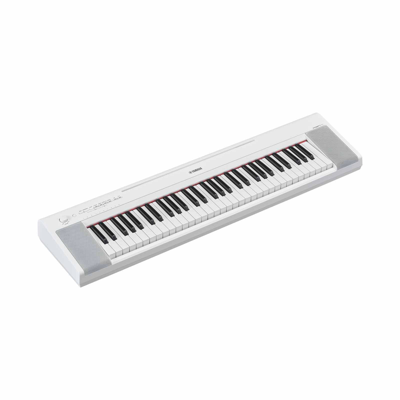 YAMAHA Portable Keyboard With Adaptor Pa-130b - White NP-15WH/PA-image 2