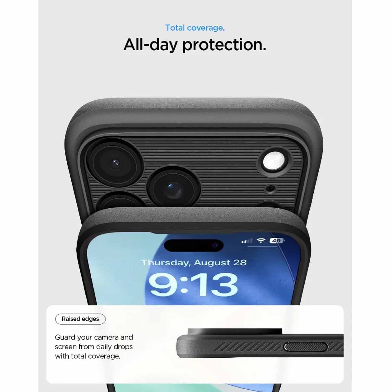 SPIGEN Iphone 17 Pro Rugged Armor Magfit Matte Black ACS10329-image 4